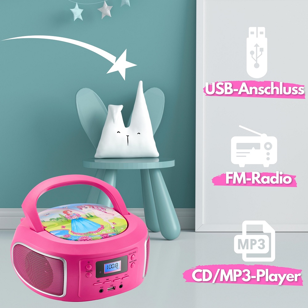 Cyberlux CL-960 CD-Player Pink Cyberlux CL-960 CD-Player Pink