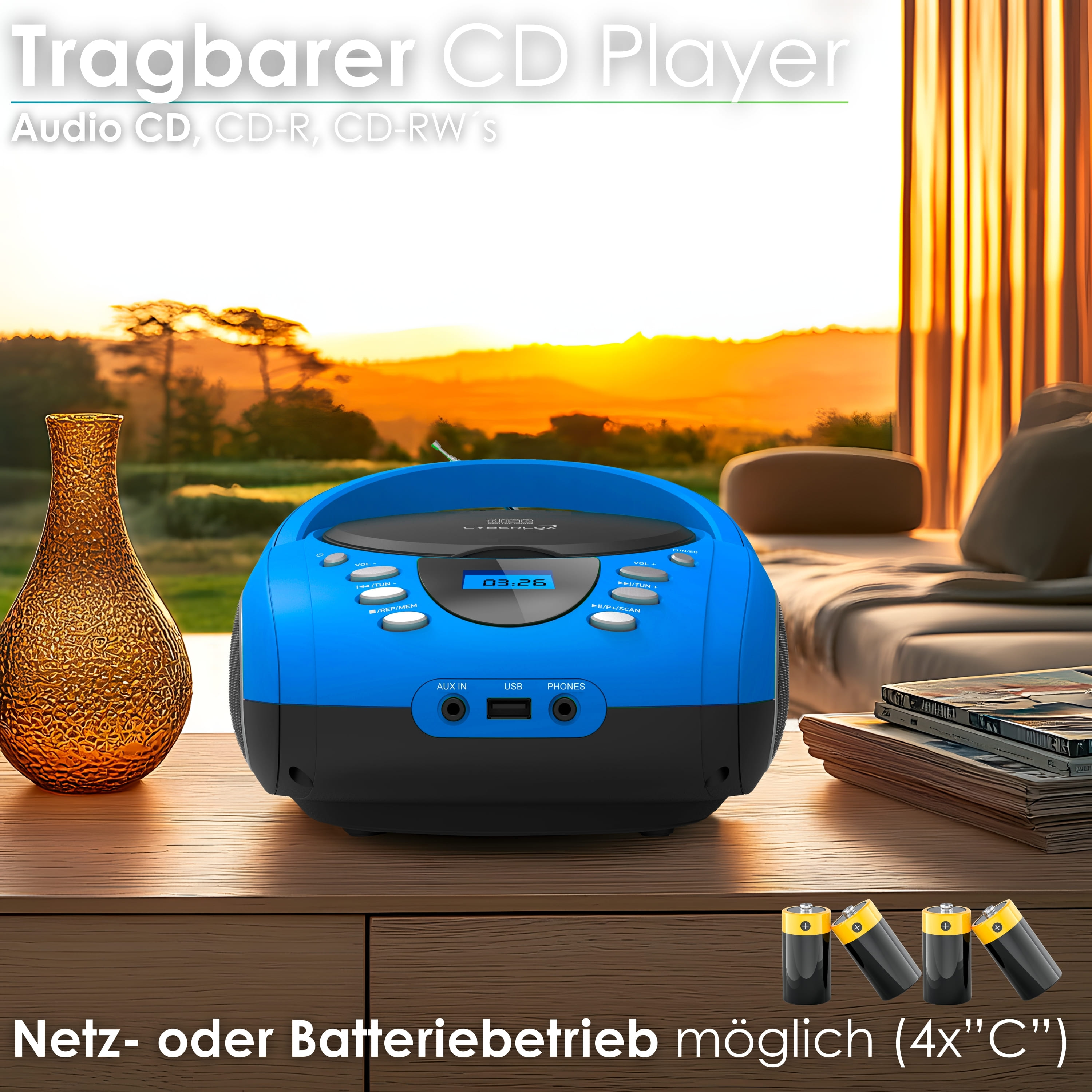 Cyberlux CL-710 CD-Player Blau Cyberlux CL-710 CD-Player Blau
