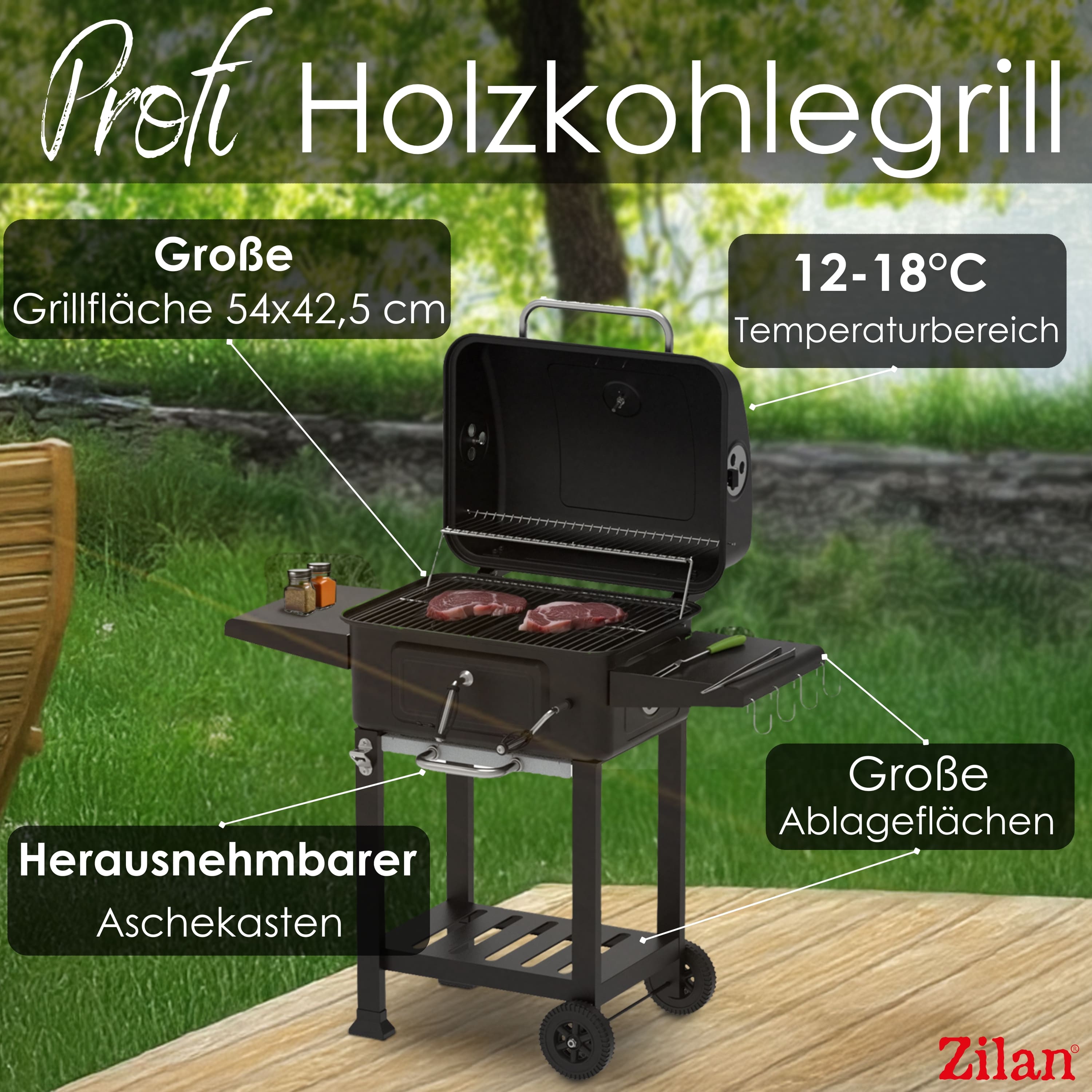 ZLN-3574 Holzkohlegrill