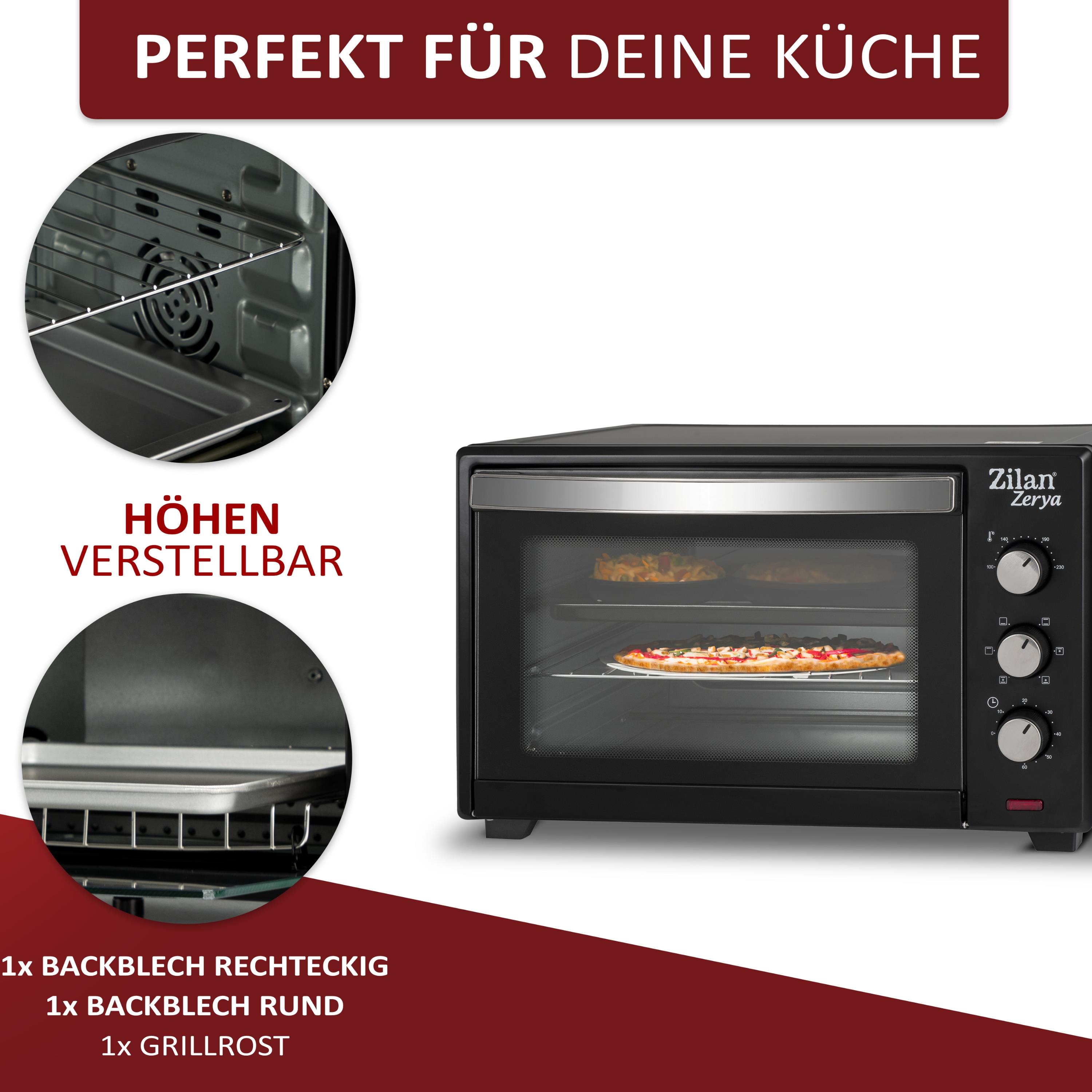 Zilan ZLN-3727 Minibackofen 45 Liter