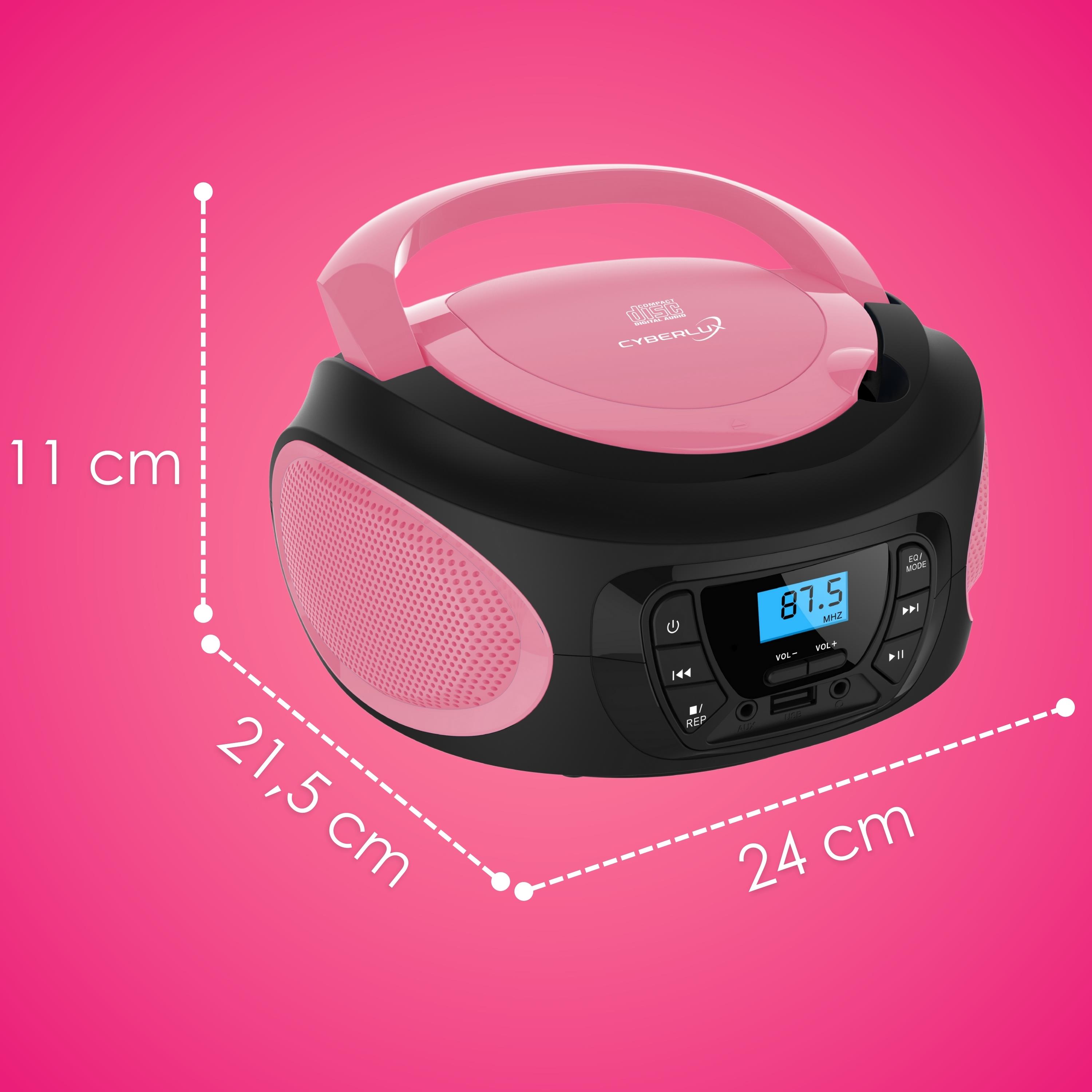 Cyberlux CL-620 CD-Player Pink Cyberlux CL-620 CD-Player Pink