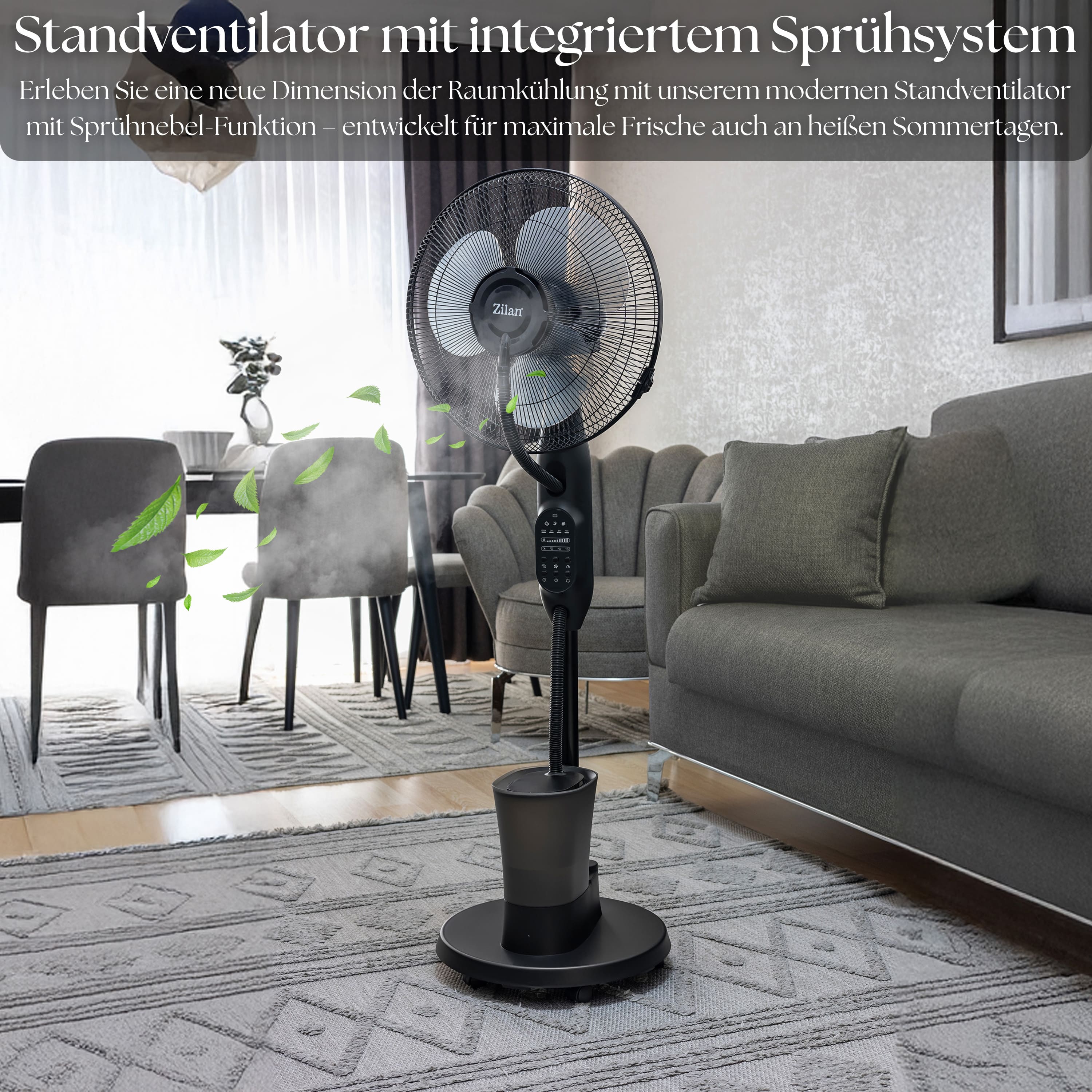 Zilan ZLN-0977 Standventilator mit Sprühsystem