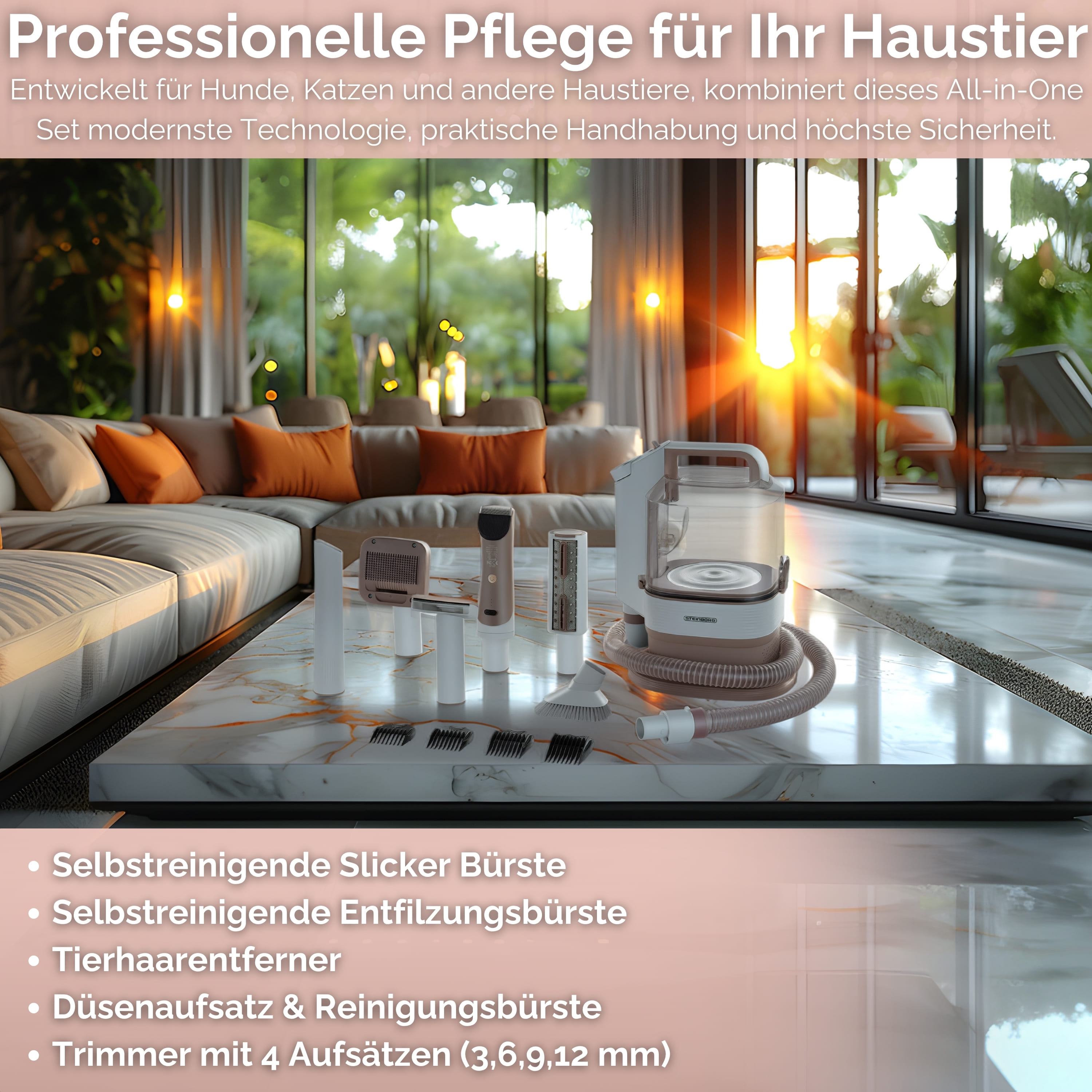 Steinborg SB-1070 Staubsauger für Haar von Haustier Steinborg SB-1070 Staubsauger für Haar von Haustier