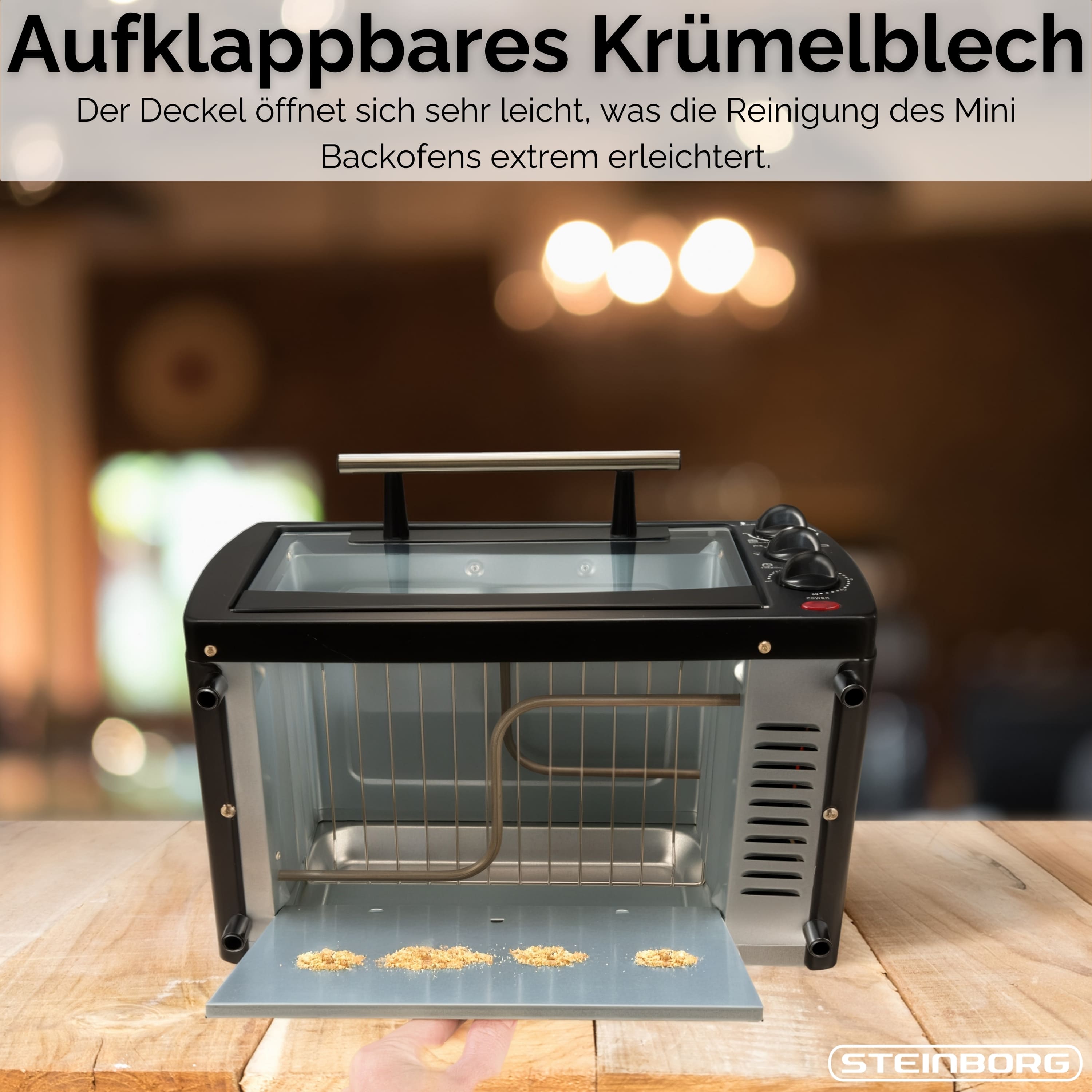 Steinborg SB-3005 WEIß Backofen 13 Liter