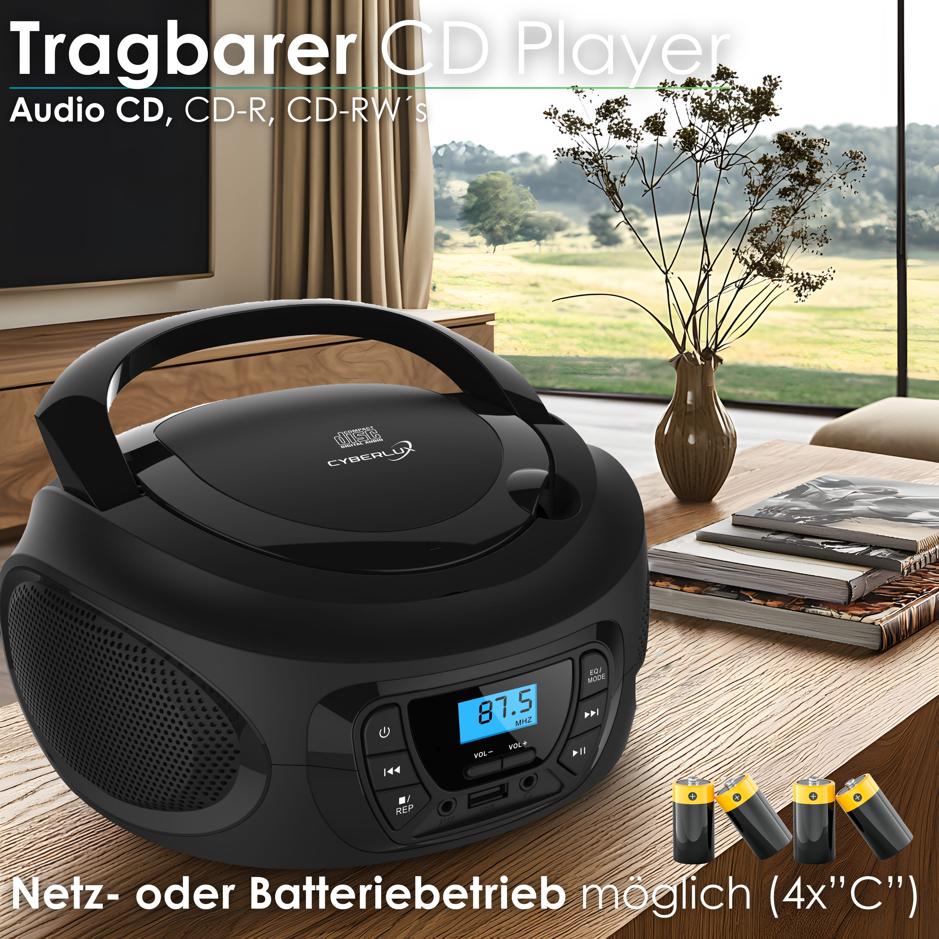 Cyberlux CL-600 CD-Player Schwarz Cyberlux CL-600 CD-Player Schwarz