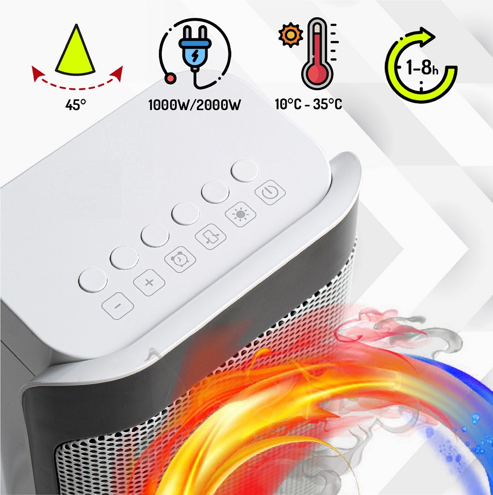 Echos Eco-350 Keramik Heizlüfter Echos Eco-350 Keramik Heizlüfter