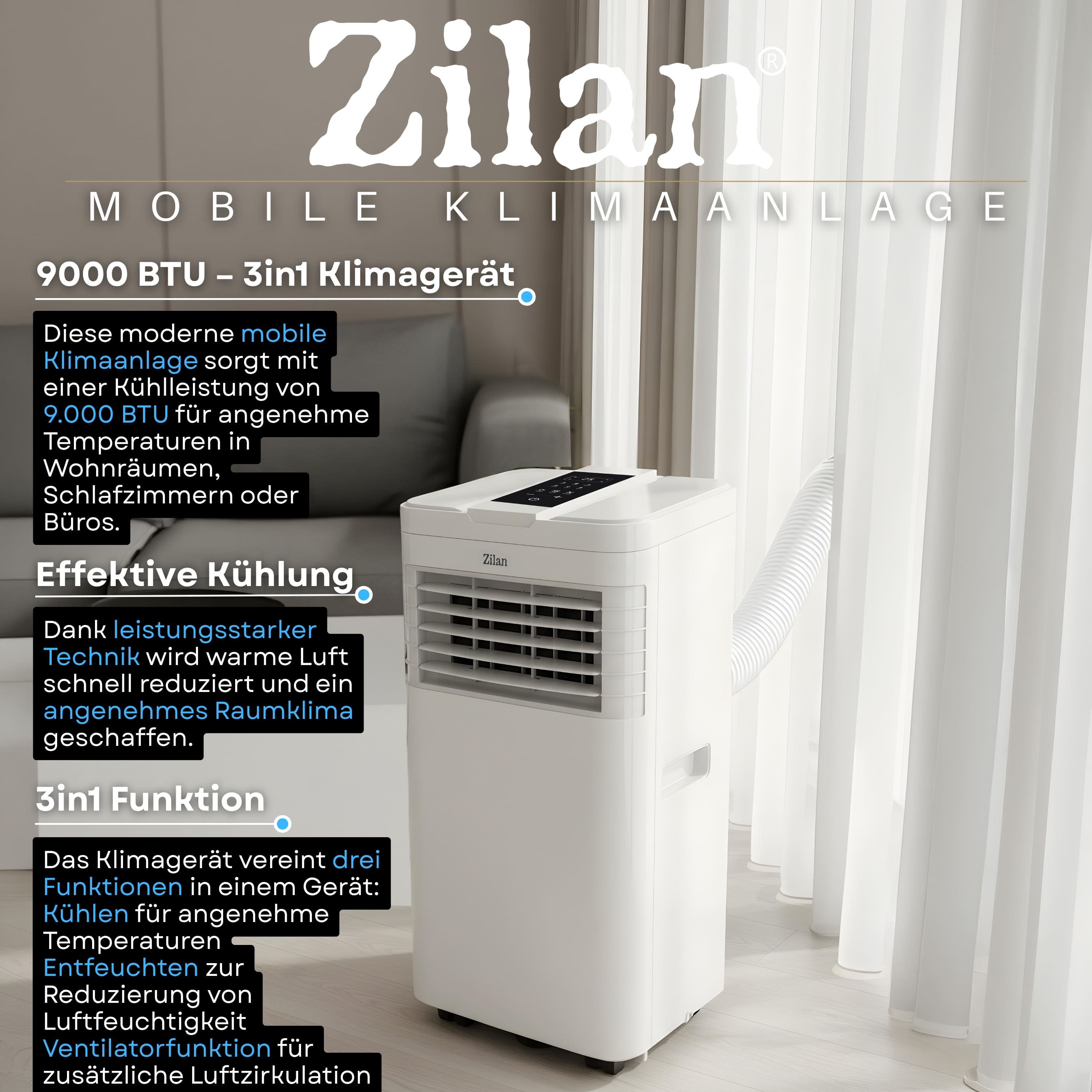 Zilan ZLN-7102 Mobile Klimaanlage