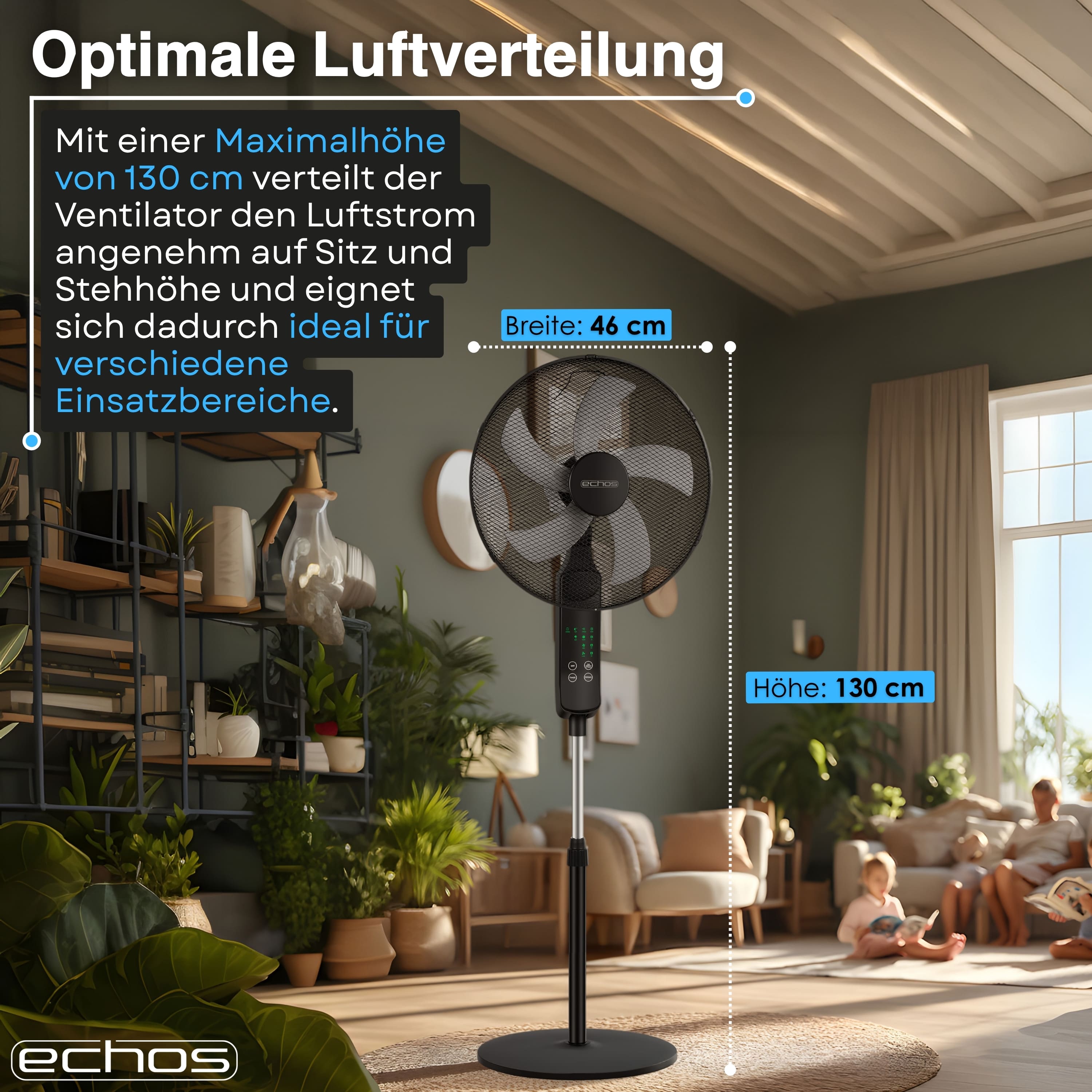 Echos Eco-1240 Standventilator