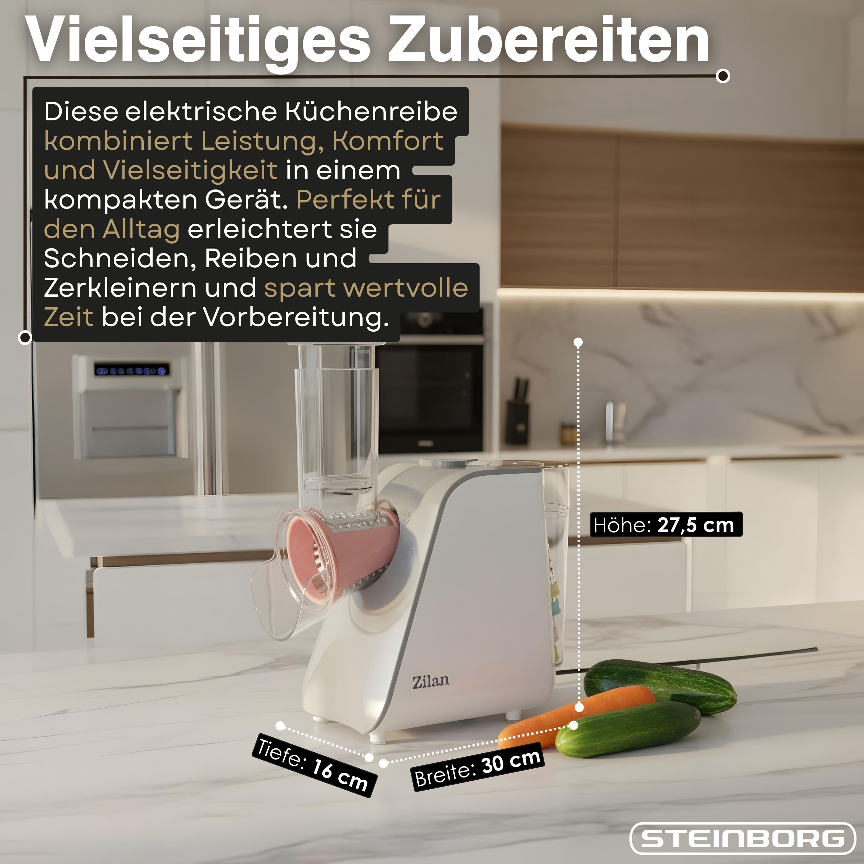 Zilan ZLN-2778 Elektrischer Gemüsehobel