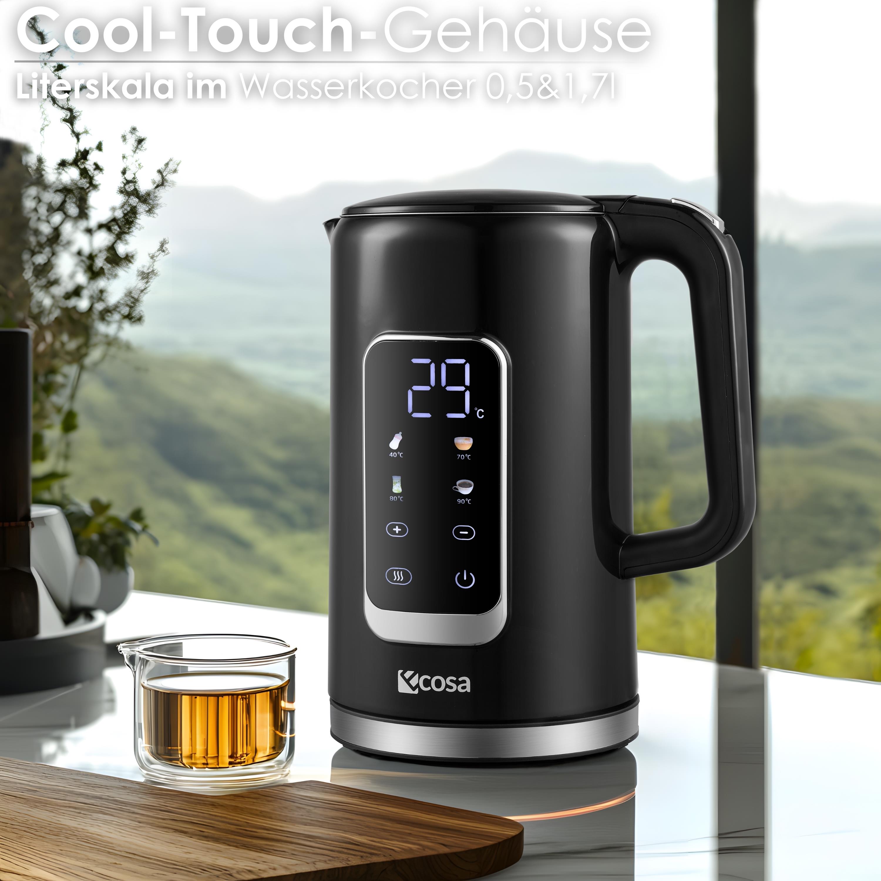 Ecosa EO-693 Wasserkocher Schwarz