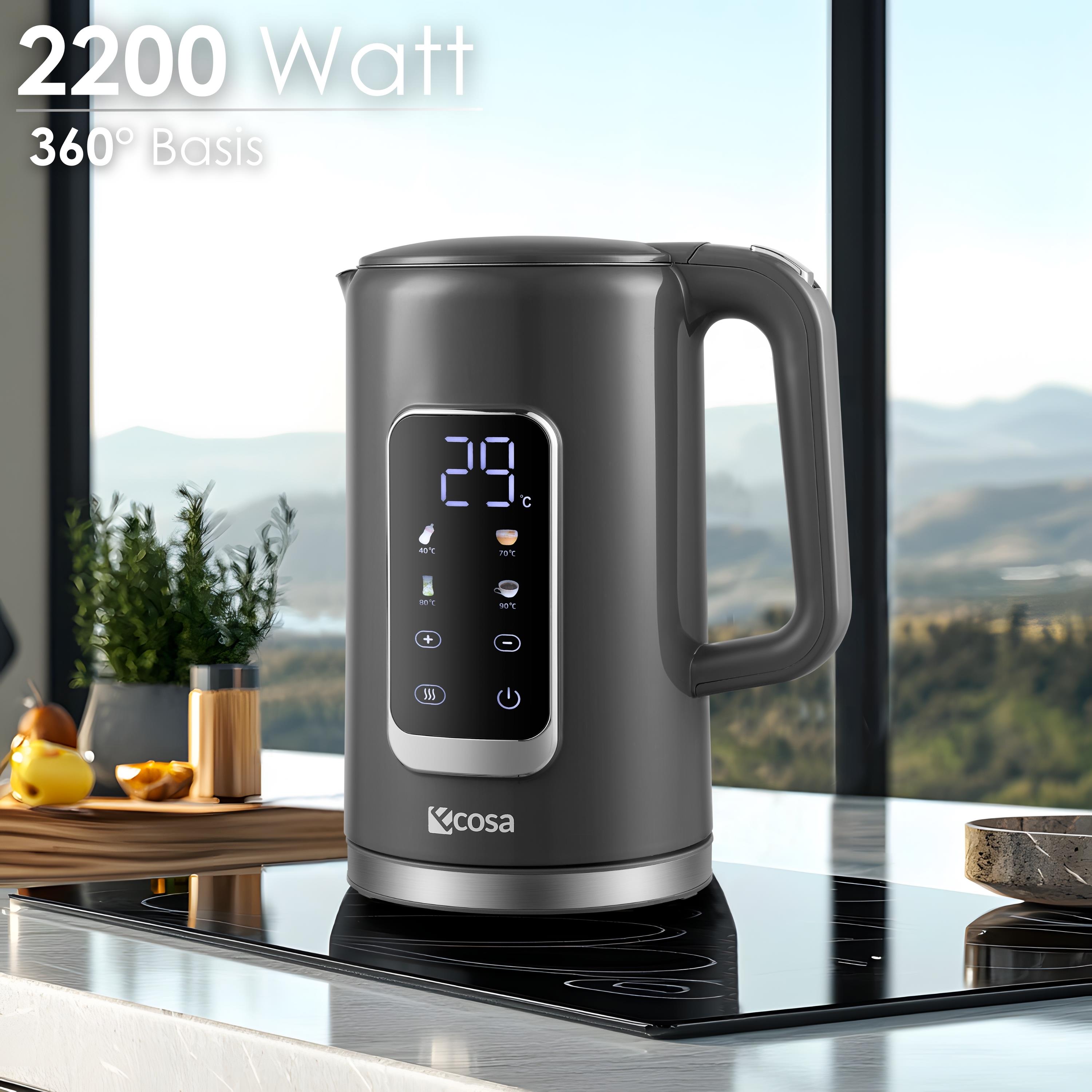 Ecosa EO-694 Wasserkocher Grau