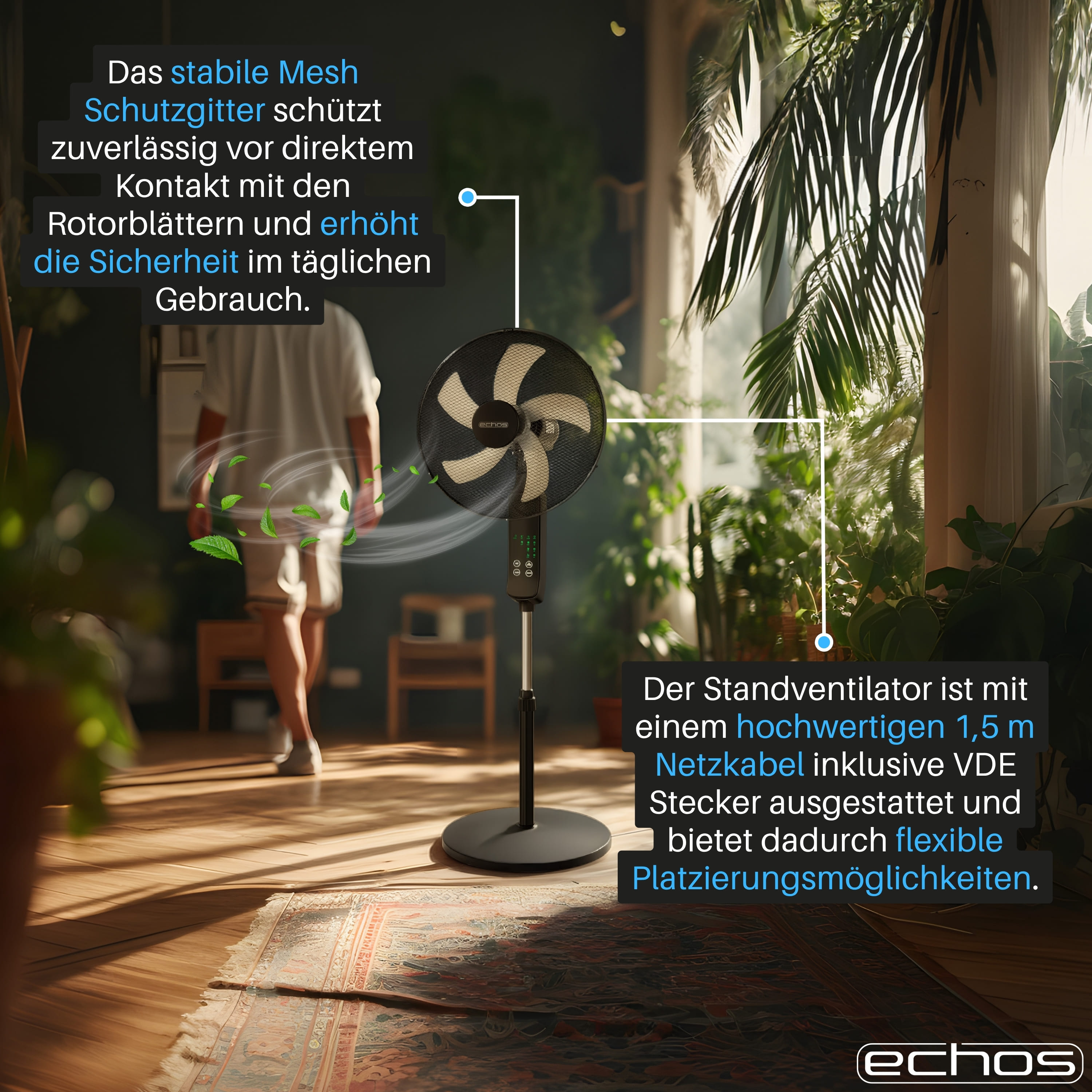 Echos Eco-1240 Standventilator
