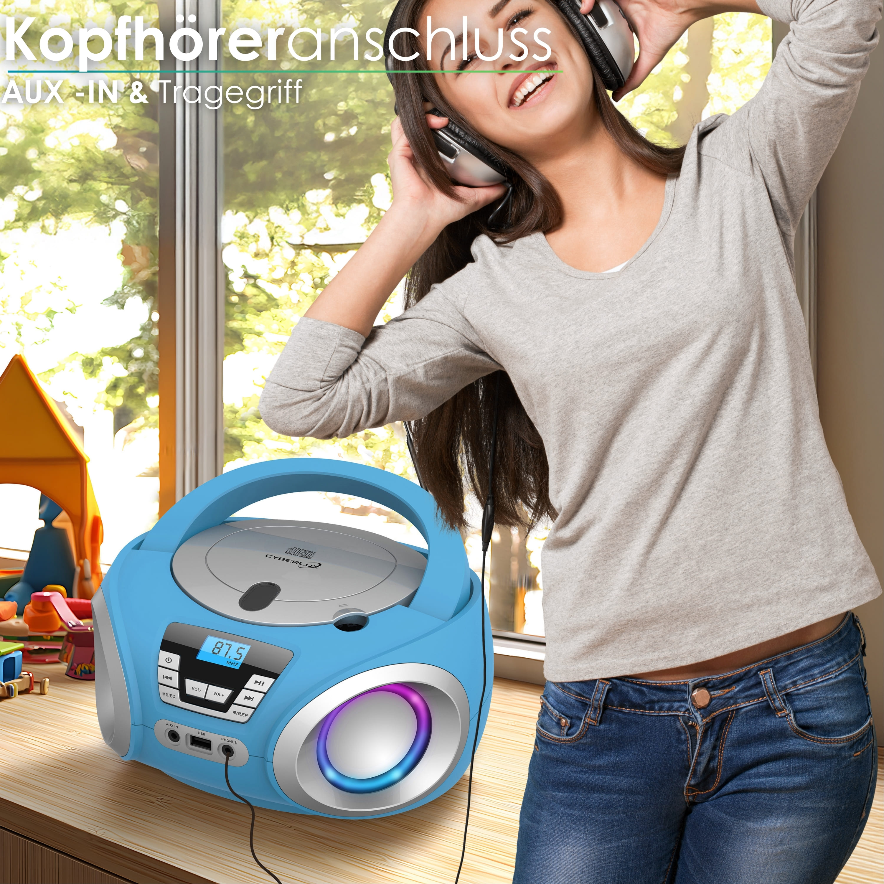 Cyberlux CL-900 CD-Player Blau Cyberlux CL-900 CD-Player Blau