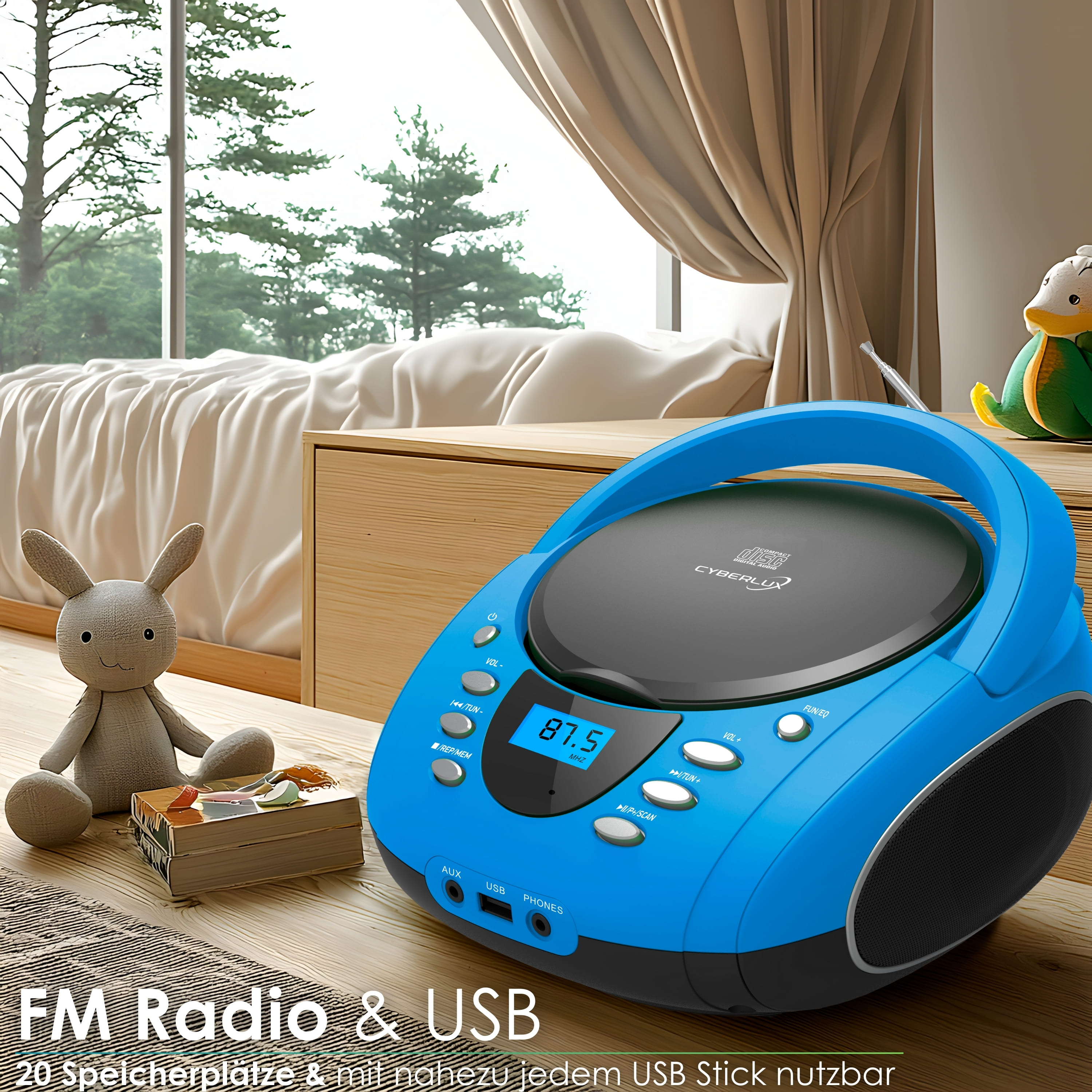 Cyberlux CL-710 CD-Player Blau Cyberlux CL-710 CD-Player Blau