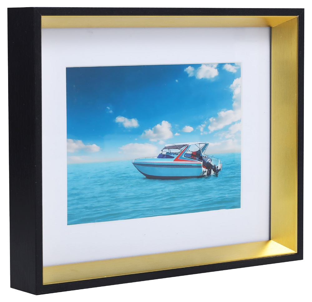 Ecosa EO-8140 Bilderrahmen 20x25 cm Schwarz/Gold Ecosa EO-8140 Bilderrahmen 20x25 cm Schwarz/Gold