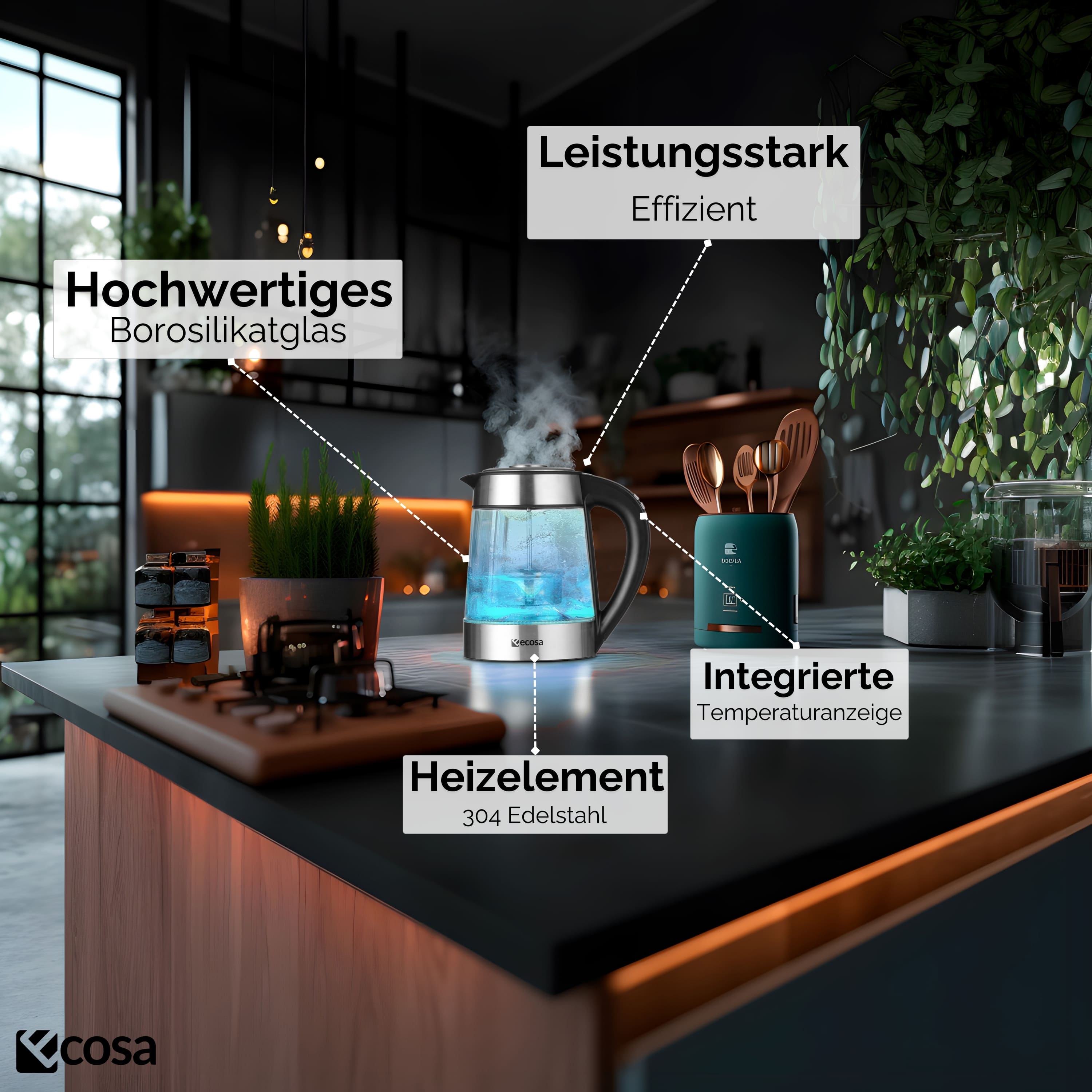 Ecosa EO-666 Wasserkocher