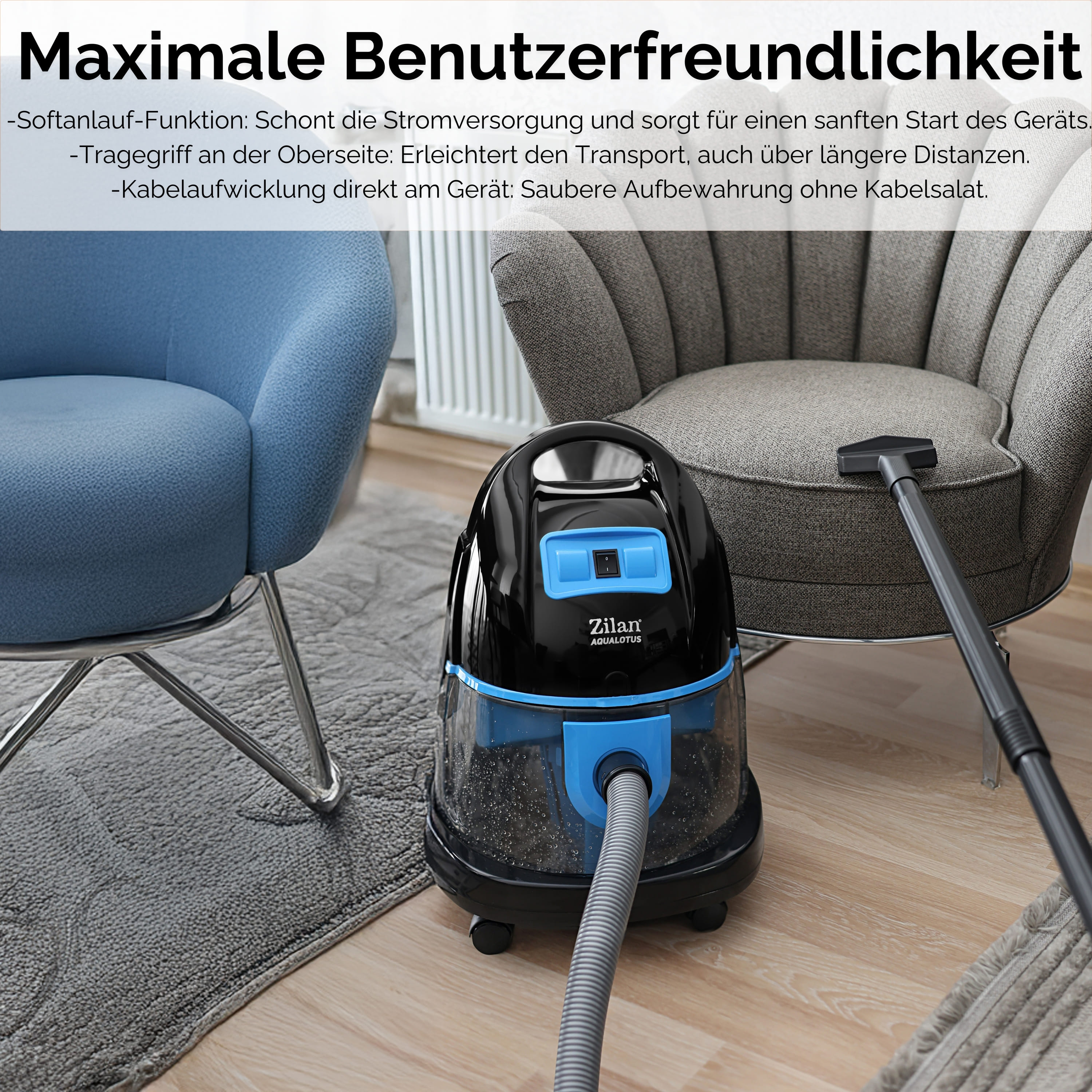 Zilan ZLN-8945 Wassersauger BLAU
