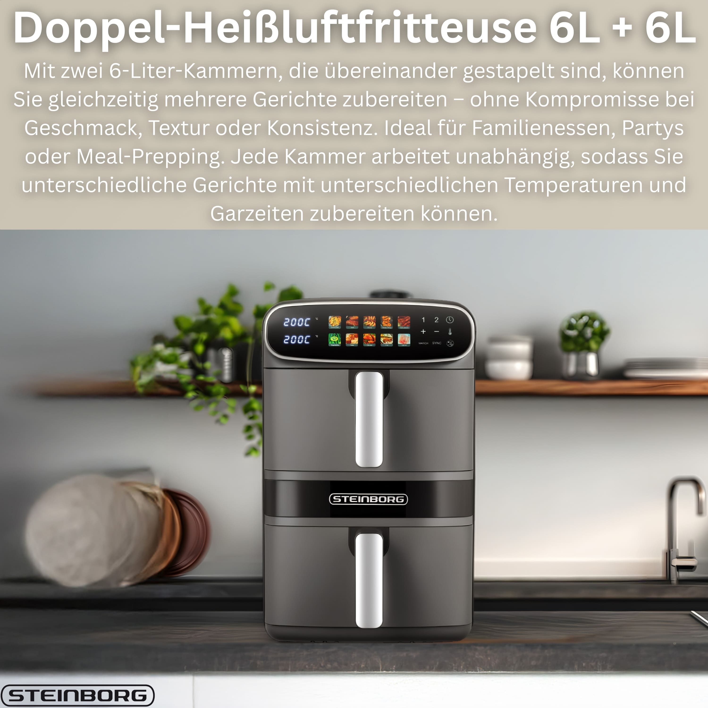 Steinborg SB-3160 Heißluftfritteuse