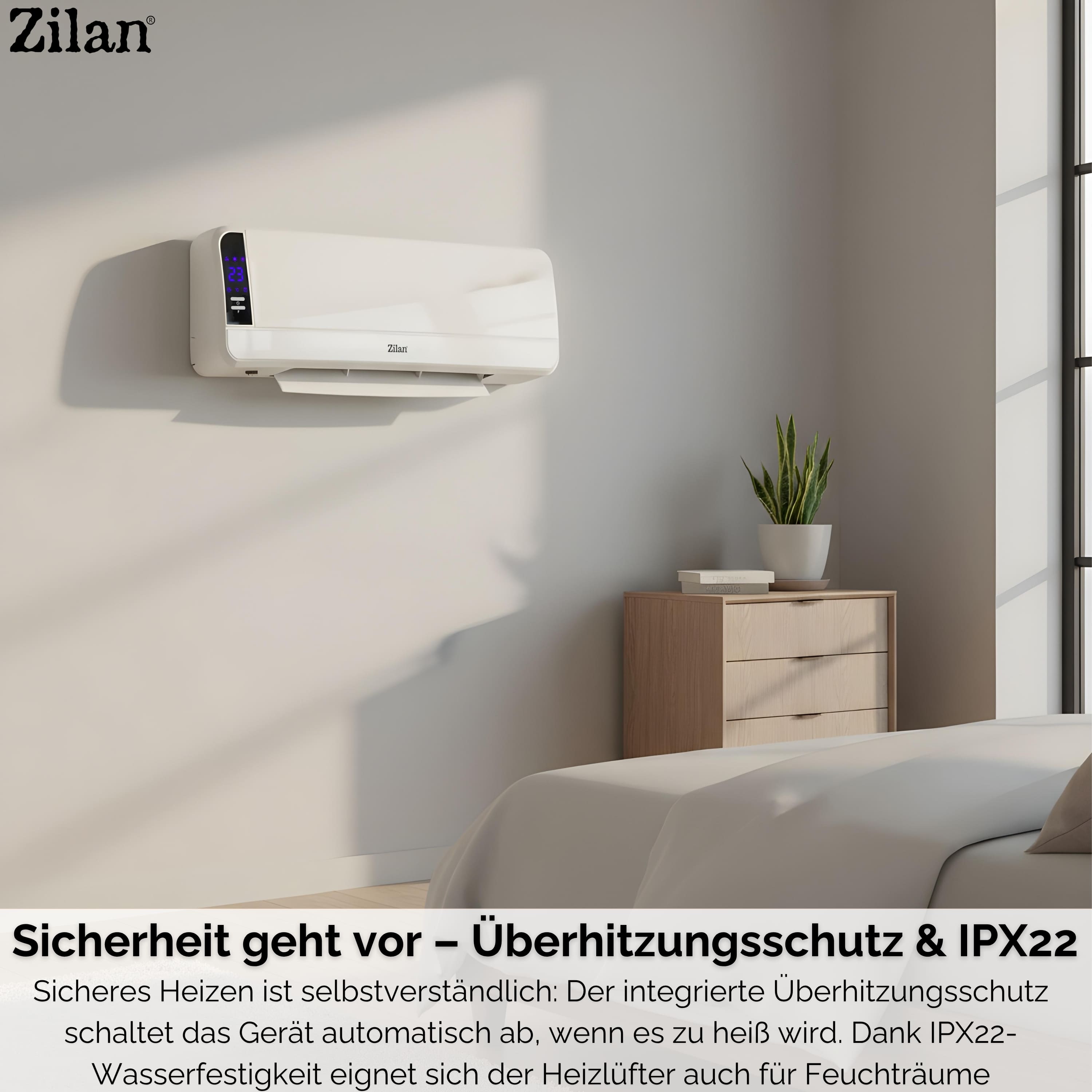 Zilan ZLN-2090 Wand Heizlüfter Zilan ZLN-2090 Wand Heizlüfter