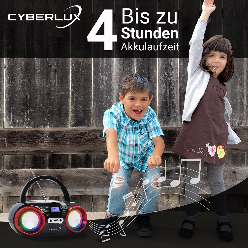 Cyberlux CL-810 CD-Player Schwarz/Rot Cyberlux CL-810 CD-Player Schwarz/Rot
