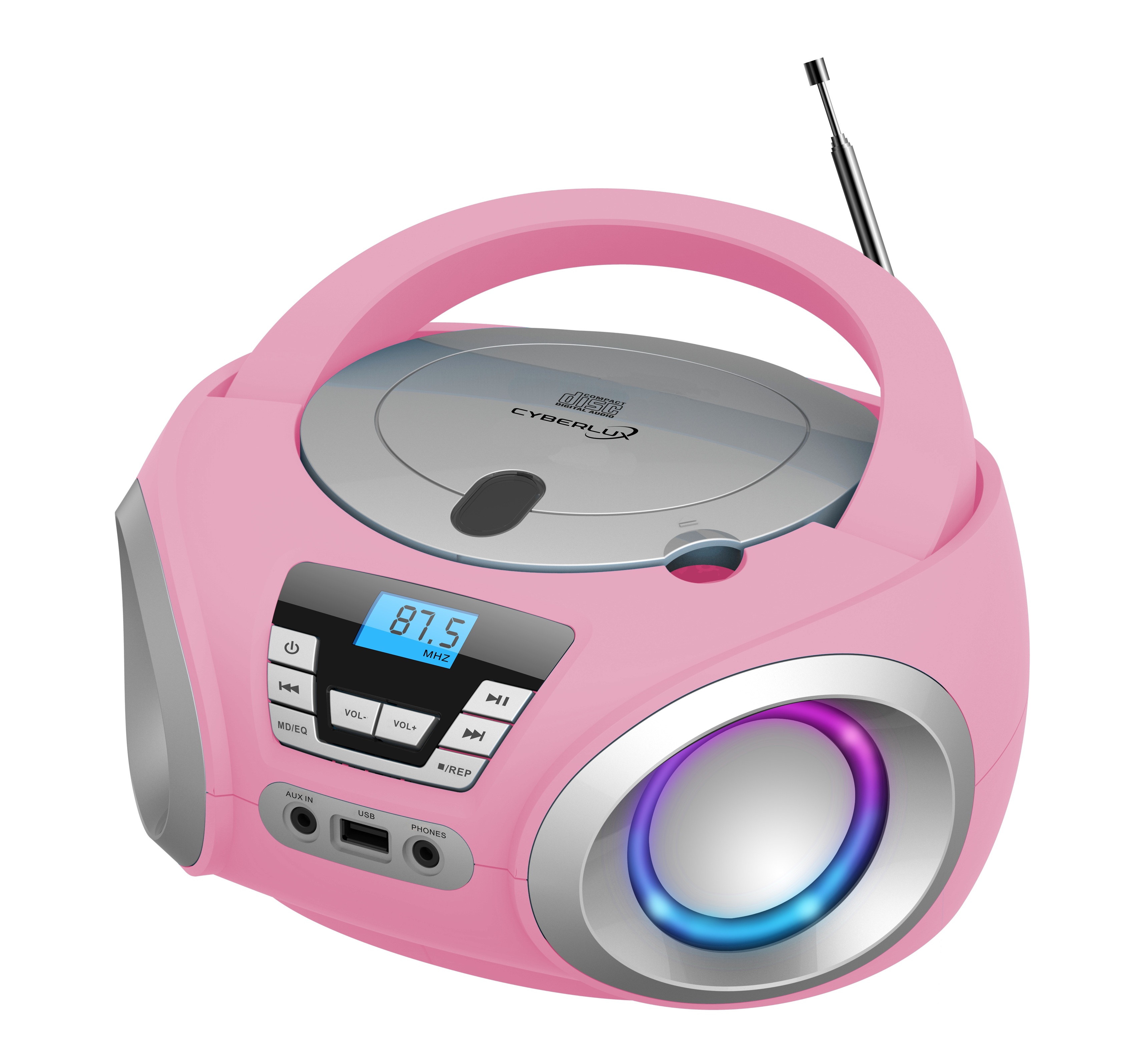 Cyberlux CL-910 CD Player Pink Cyberlux CL-910 CD Player Pink