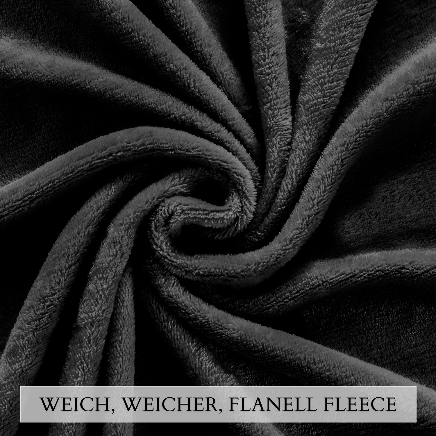 Ecosa EO-9514 Kuscheldecke 150*200cm Schwarz Ecosa EO-9514 Kuscheldecke 150*200cm Schwarz