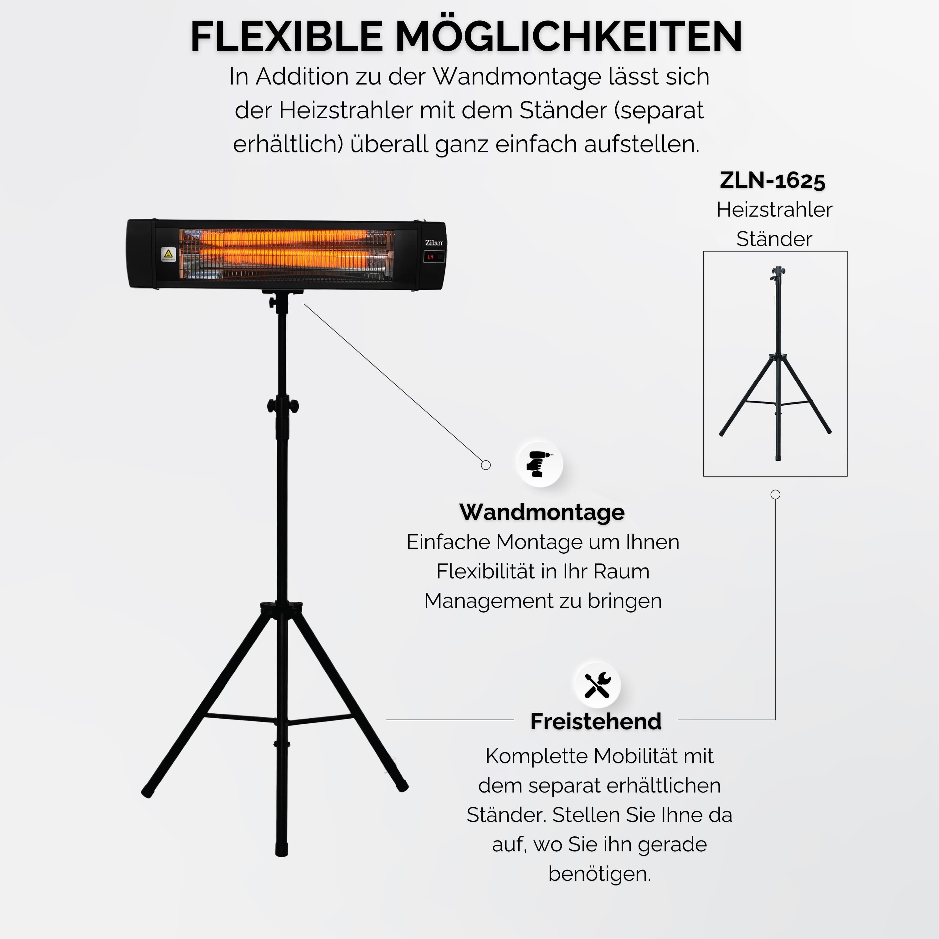 Zilan ZLN-1624 Karbon Heizstrahler
