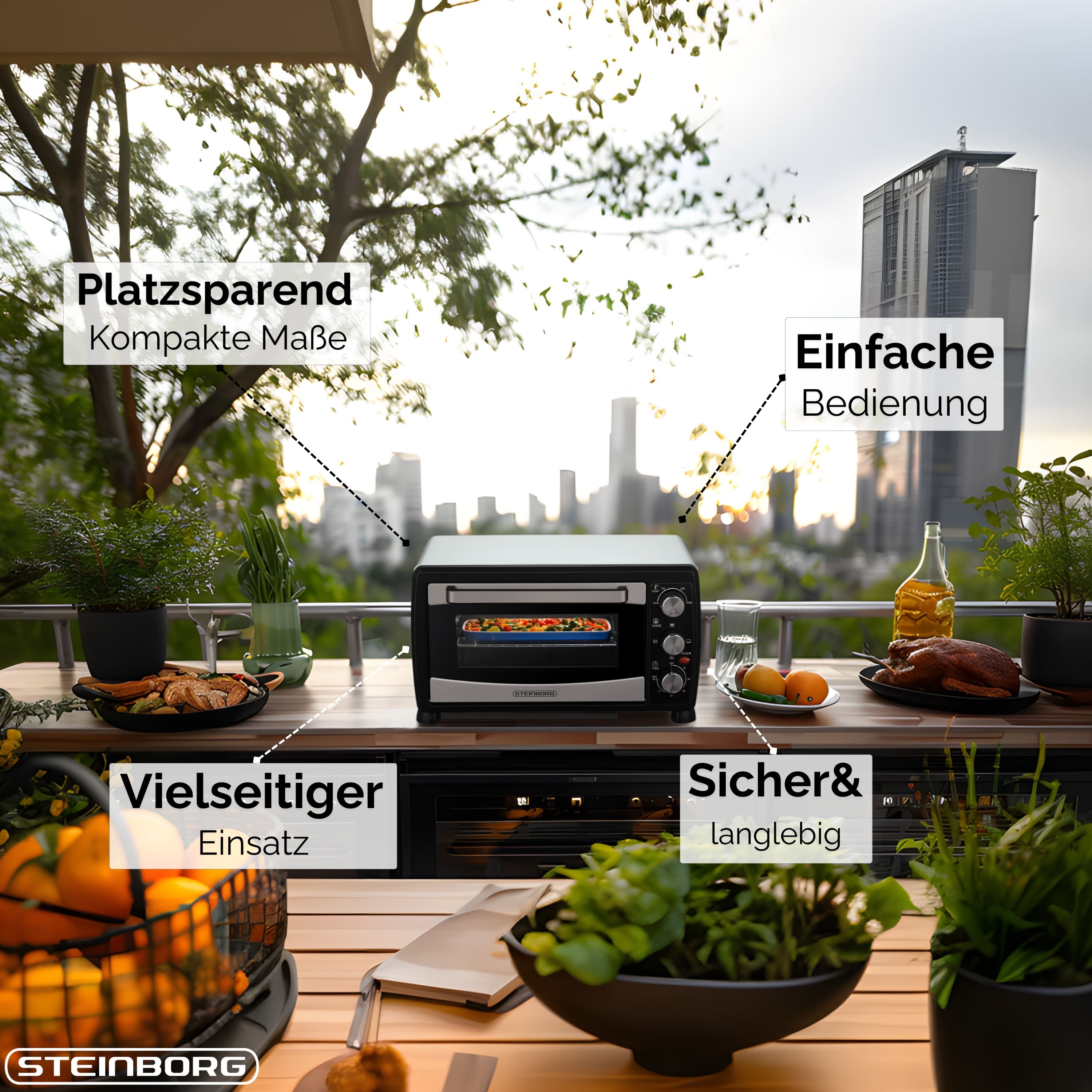 Steinborg SB-3007 Backofen 20 Liter