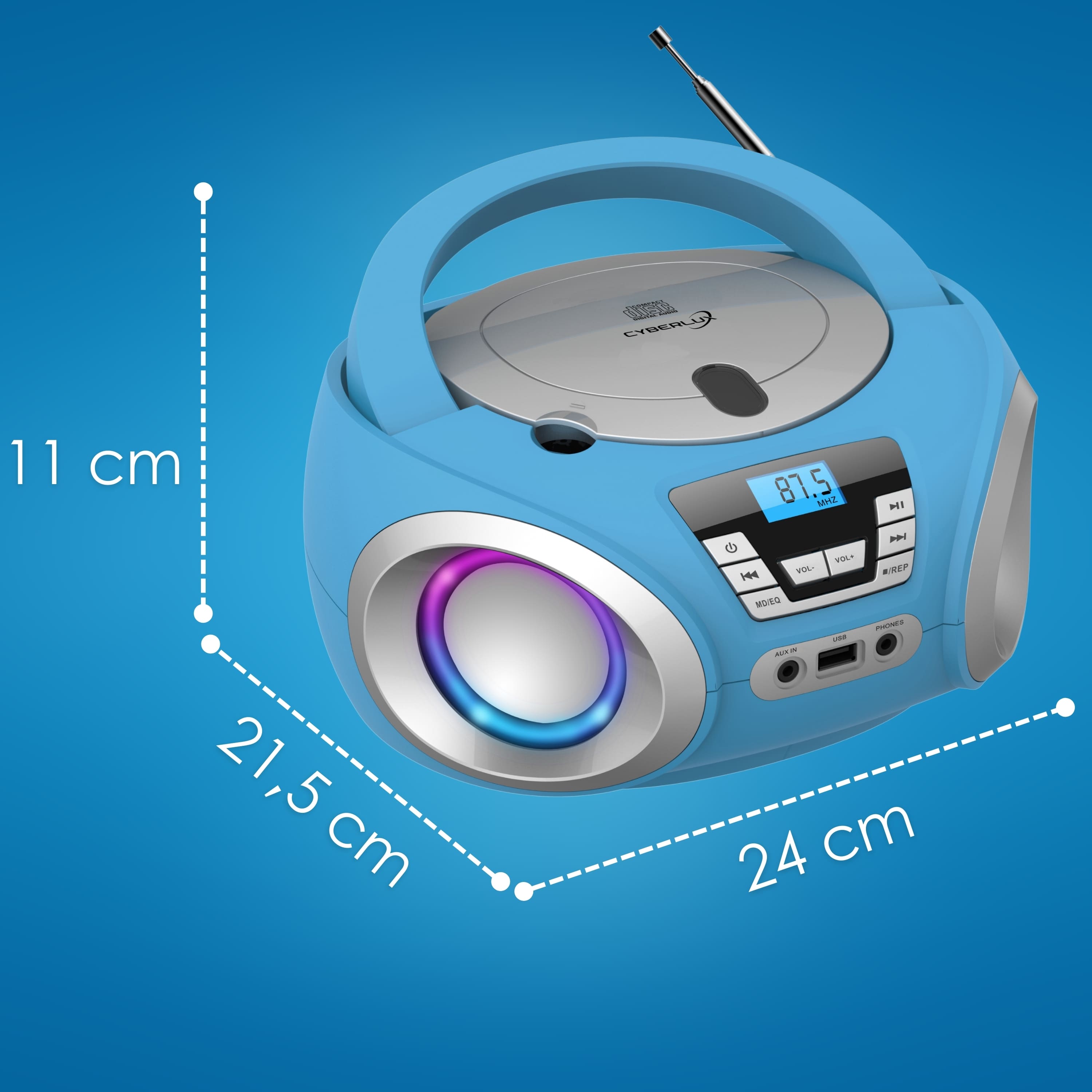 Cyberlux CL-900 CD-Player Blau Cyberlux CL-900 CD-Player Blau