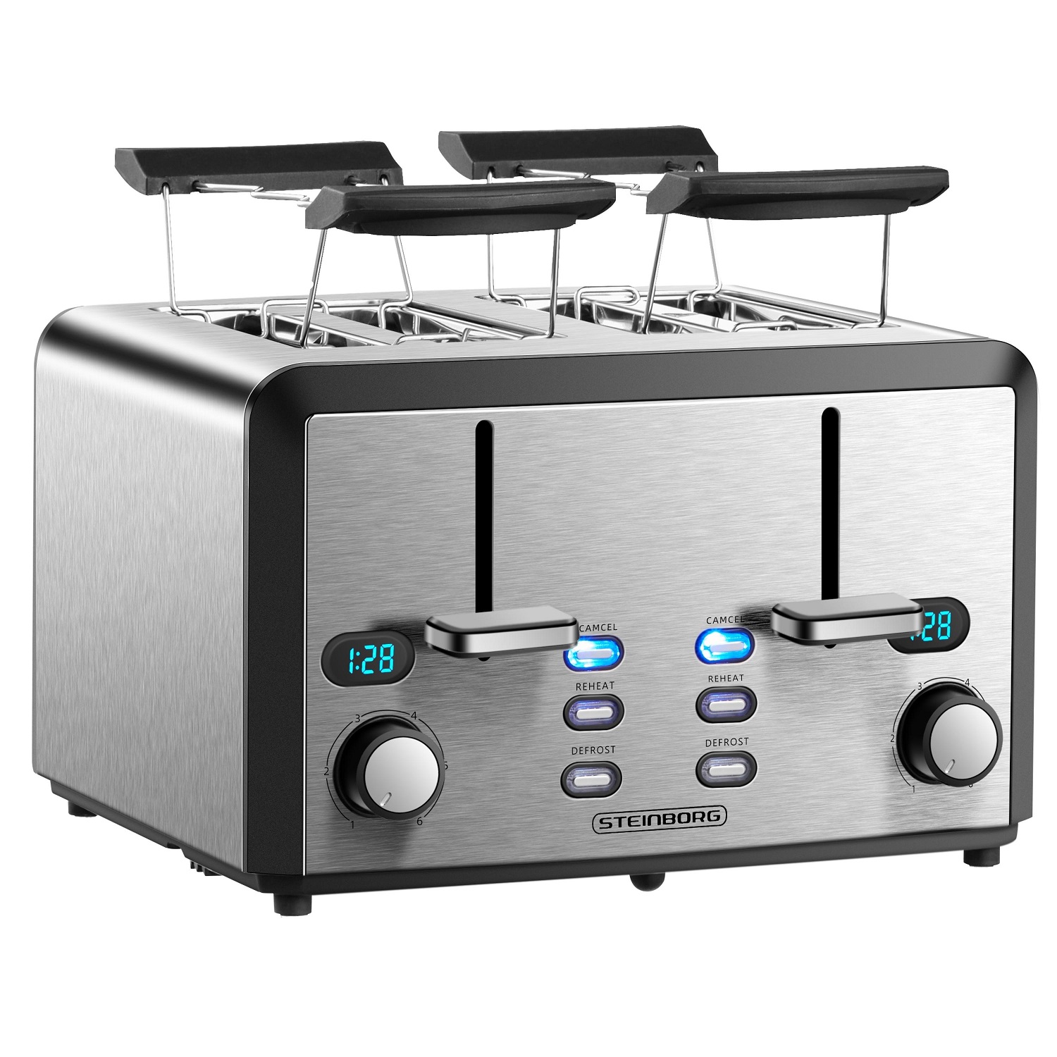 Steinborg XXL Toaster 4 Toastschlitze | Toastautomat | 1600 Watt Steinborg XXL Toaster 4 Toastschlitze | Toastautomat | 1600 Watt