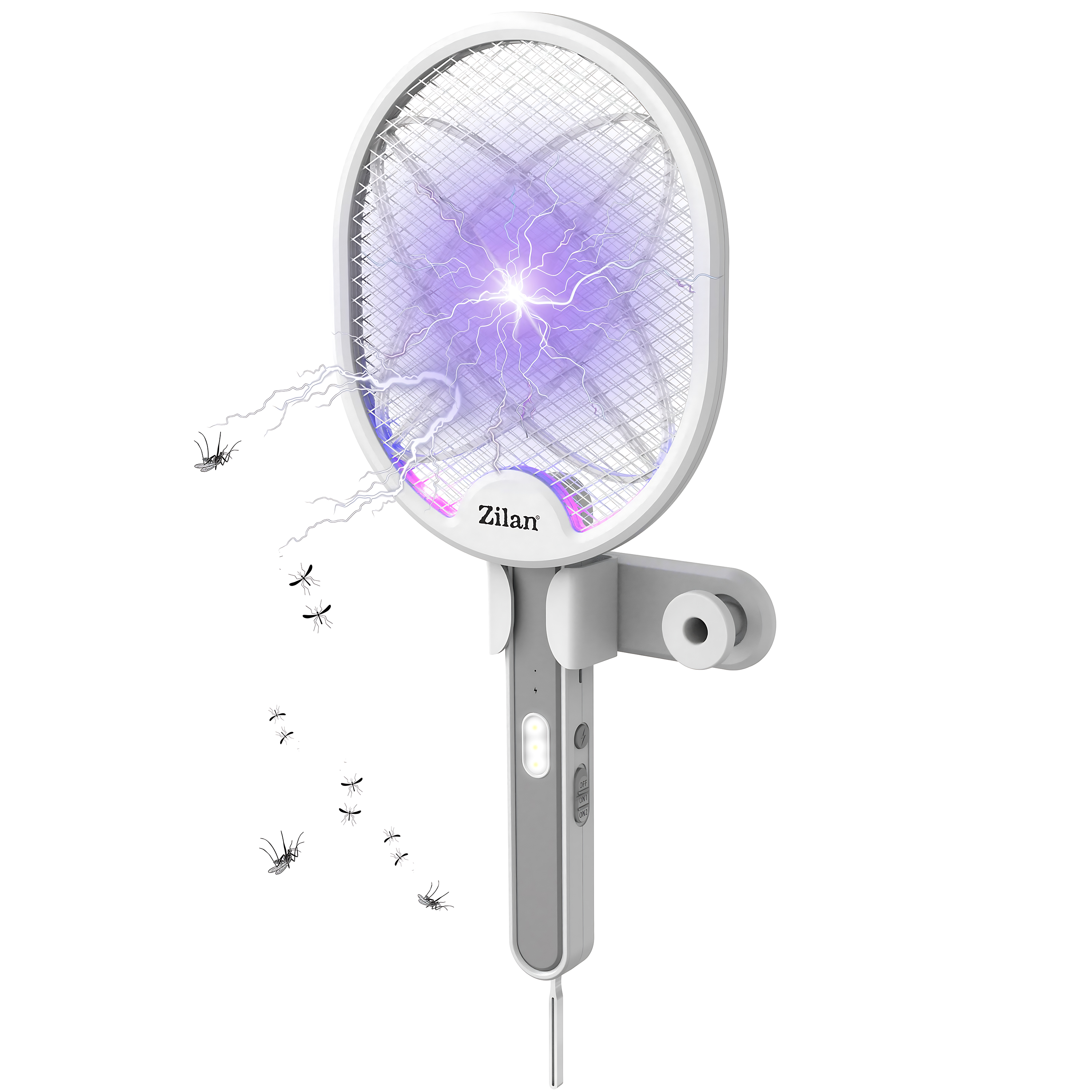 Zilan Insektenvernichter mit Akku LED 3 Funktionen Insektenkiller