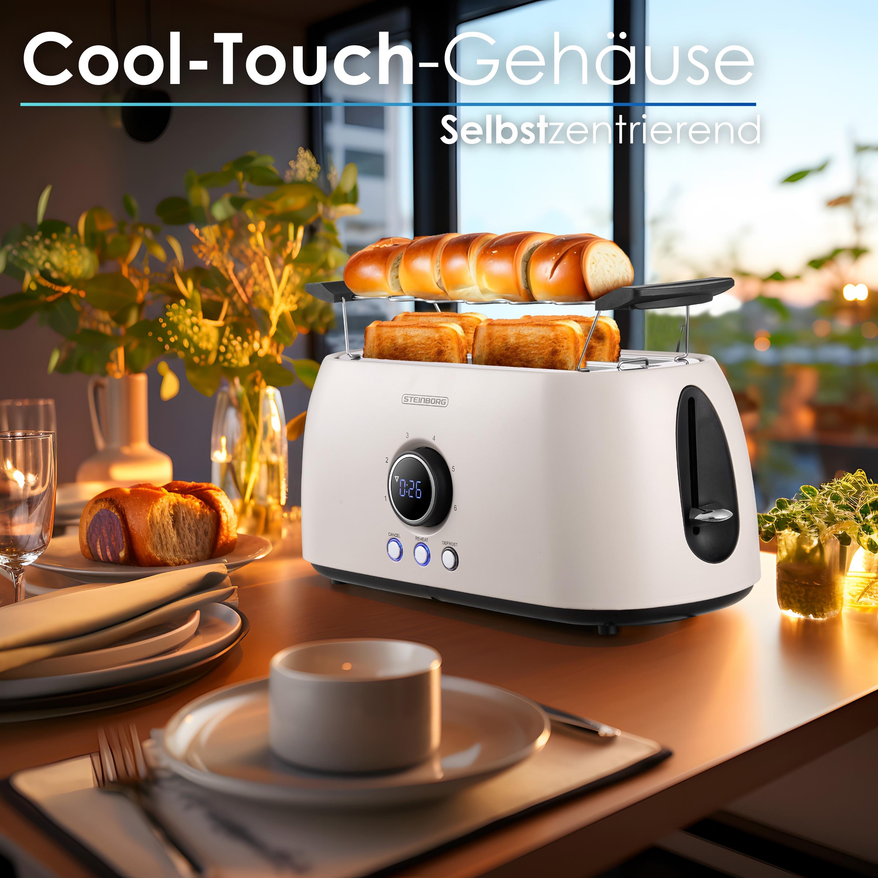 Steinborg SB-2214 Toaster 2 lang Silce Beige Steinborg SB-2214 Toaster 2 lang Silce Beige