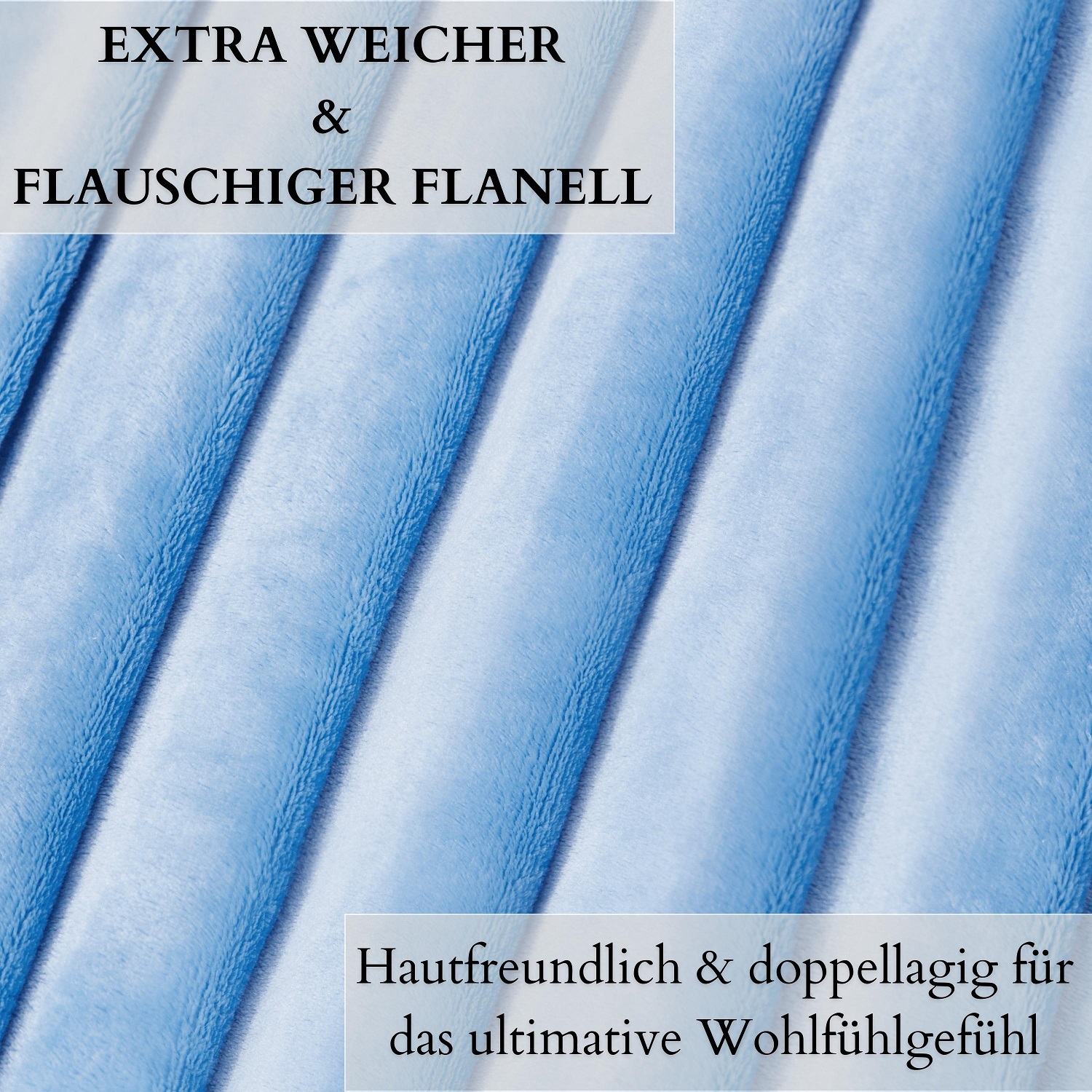 Ecosa EO-9516 Kuscheldecke 150*200cm Blau