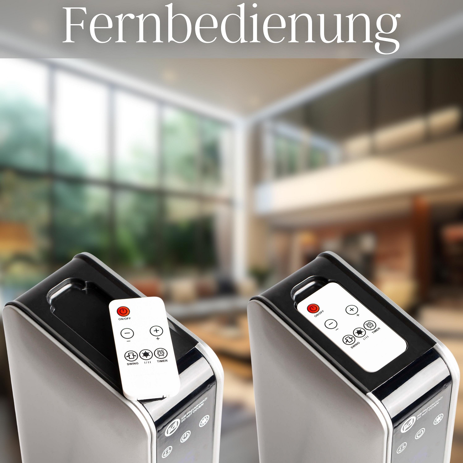 Echos Keramik Heizlüfter weiß | mit Fernbedienung | 8 h Timer Echos Keramik Heizlüfter weiß | mit Fernbedienung | 8 h Timer