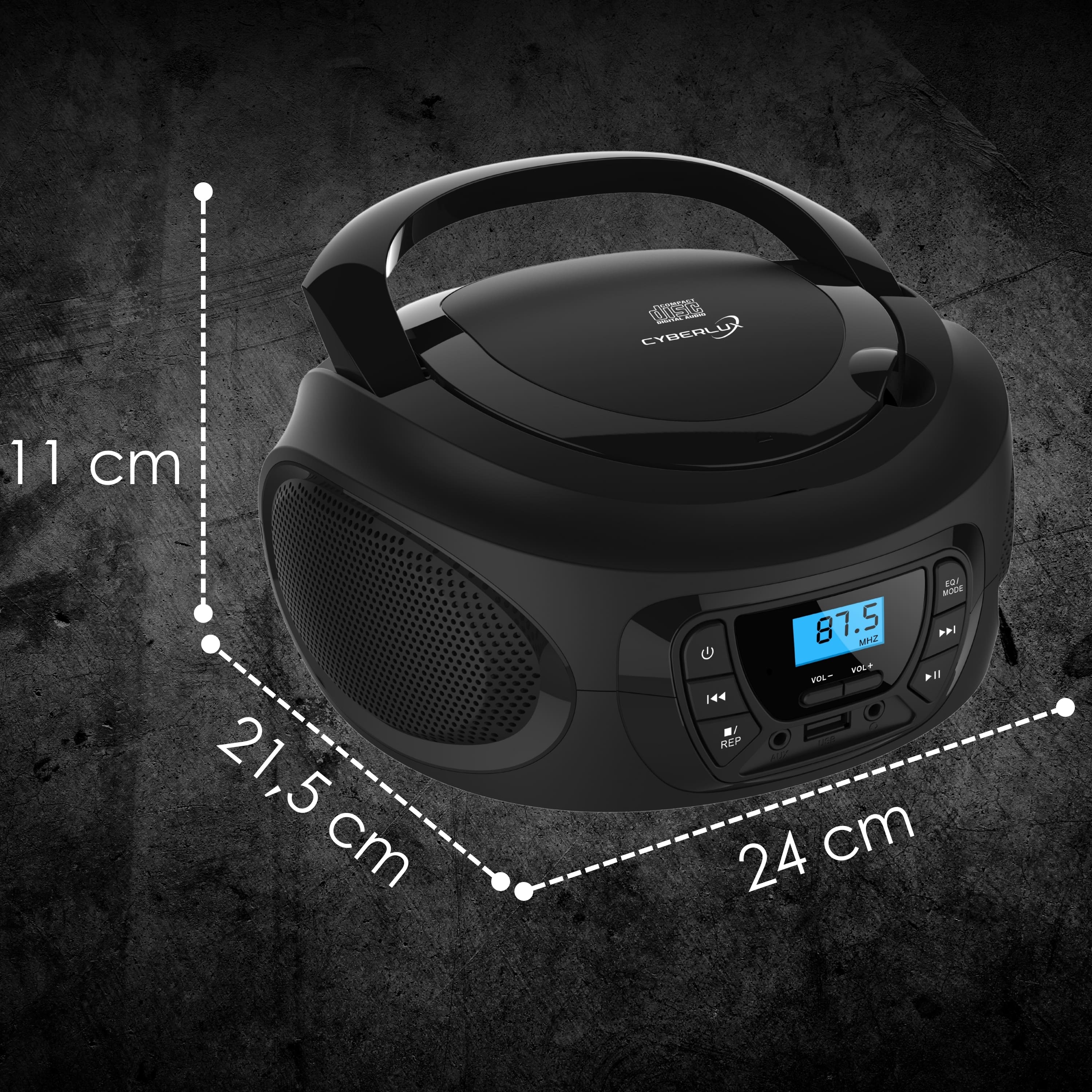 Cyberlux CL-600 CD-Player Schwarz Cyberlux CL-600 CD-Player Schwarz