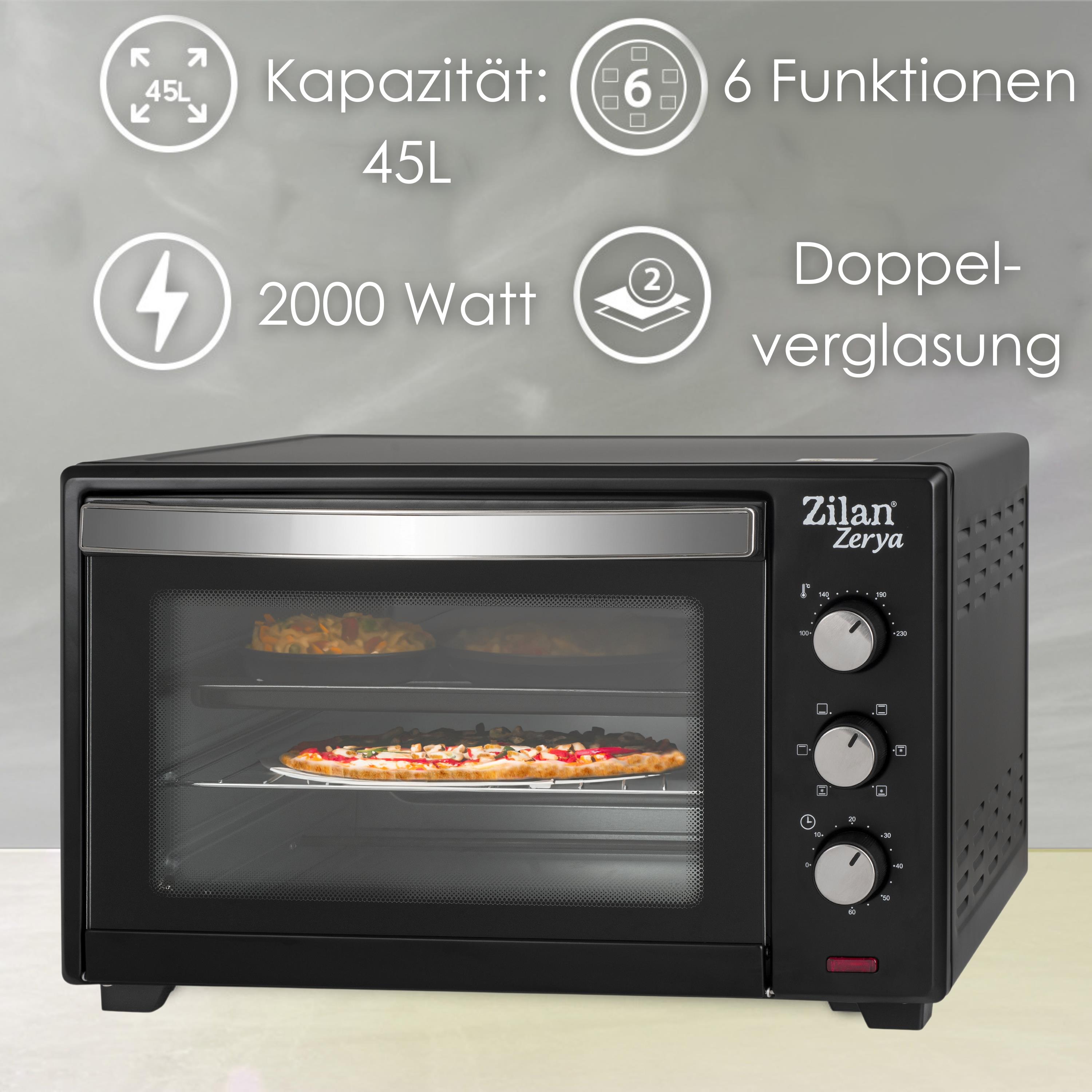 Zilan ZLN-3727 Minibackofen 45 Liter