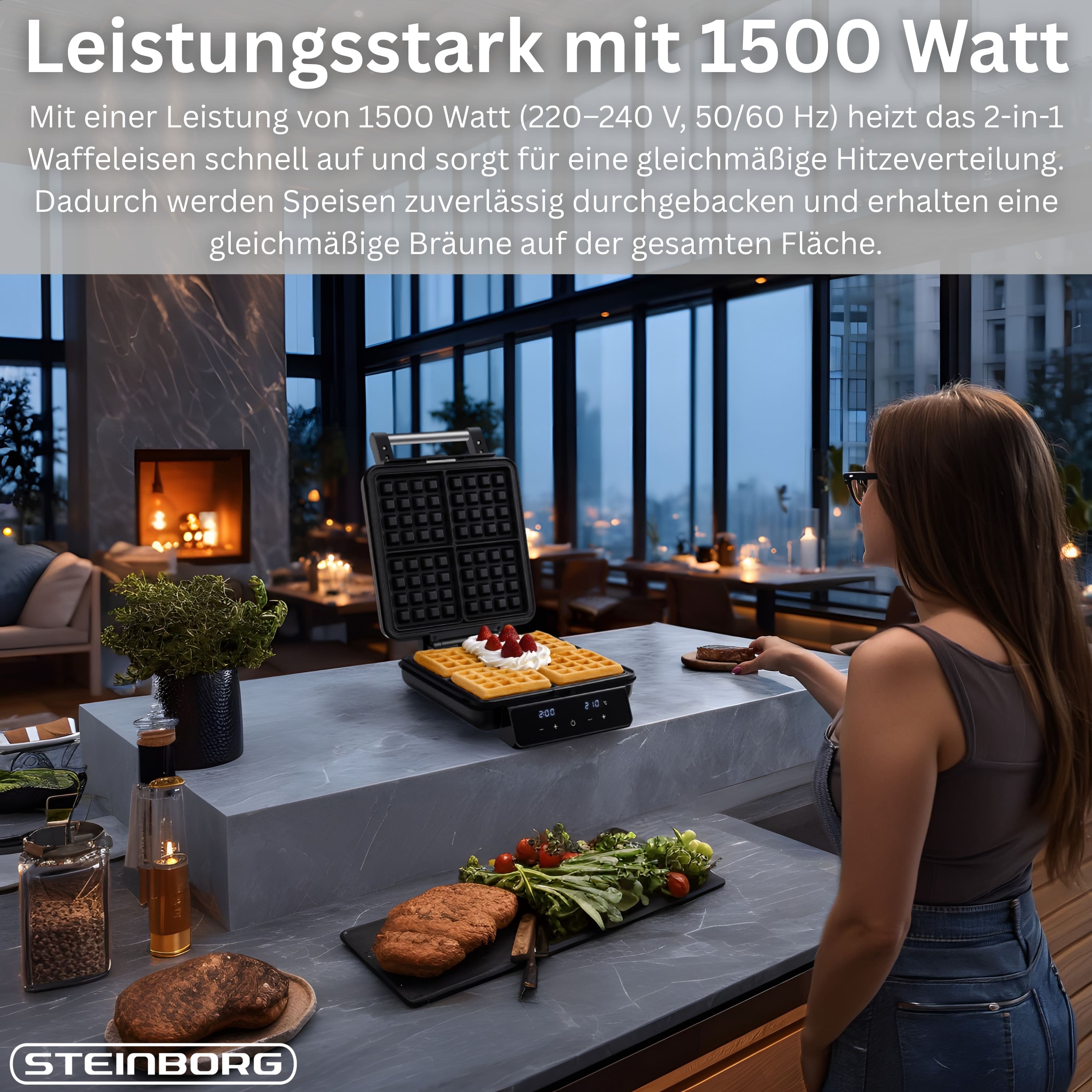 Steinborg SB-2241 Waffelmaker