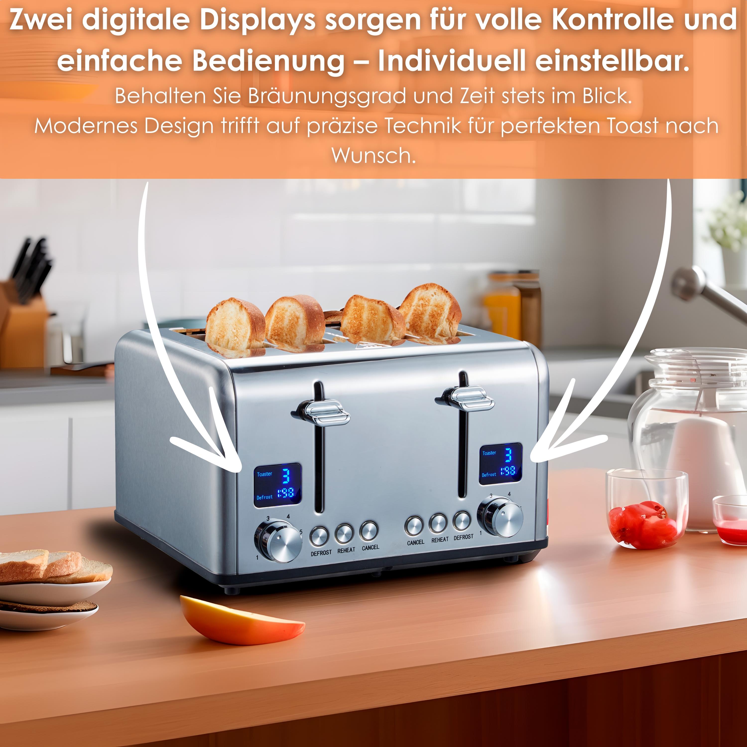 Steinborg SB-2080 Toaster 4 Scheiben