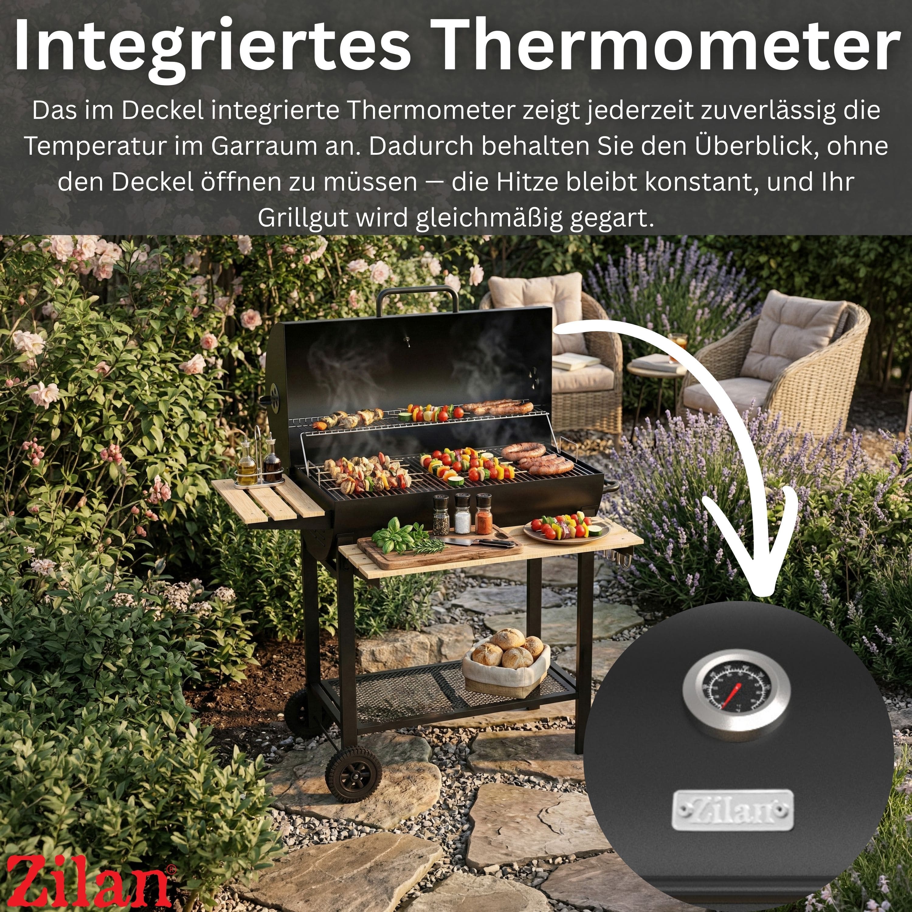 Zilan ZLN-3594 Holzkohlegrill