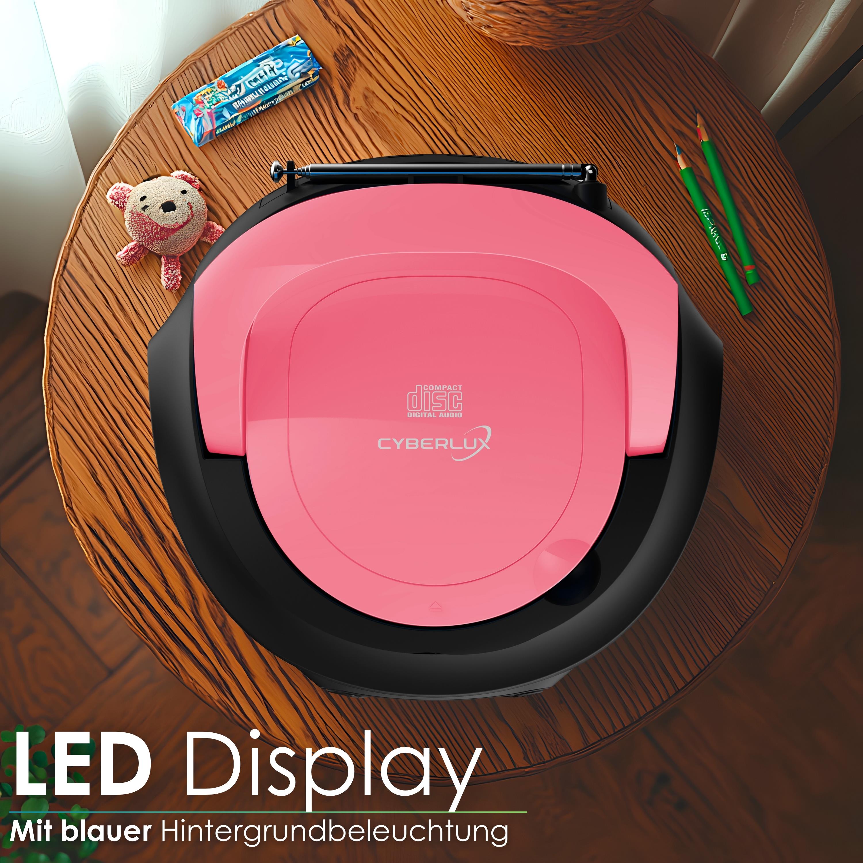 Cyberlux CL-620 CD-Player Pink Cyberlux CL-620 CD-Player Pink