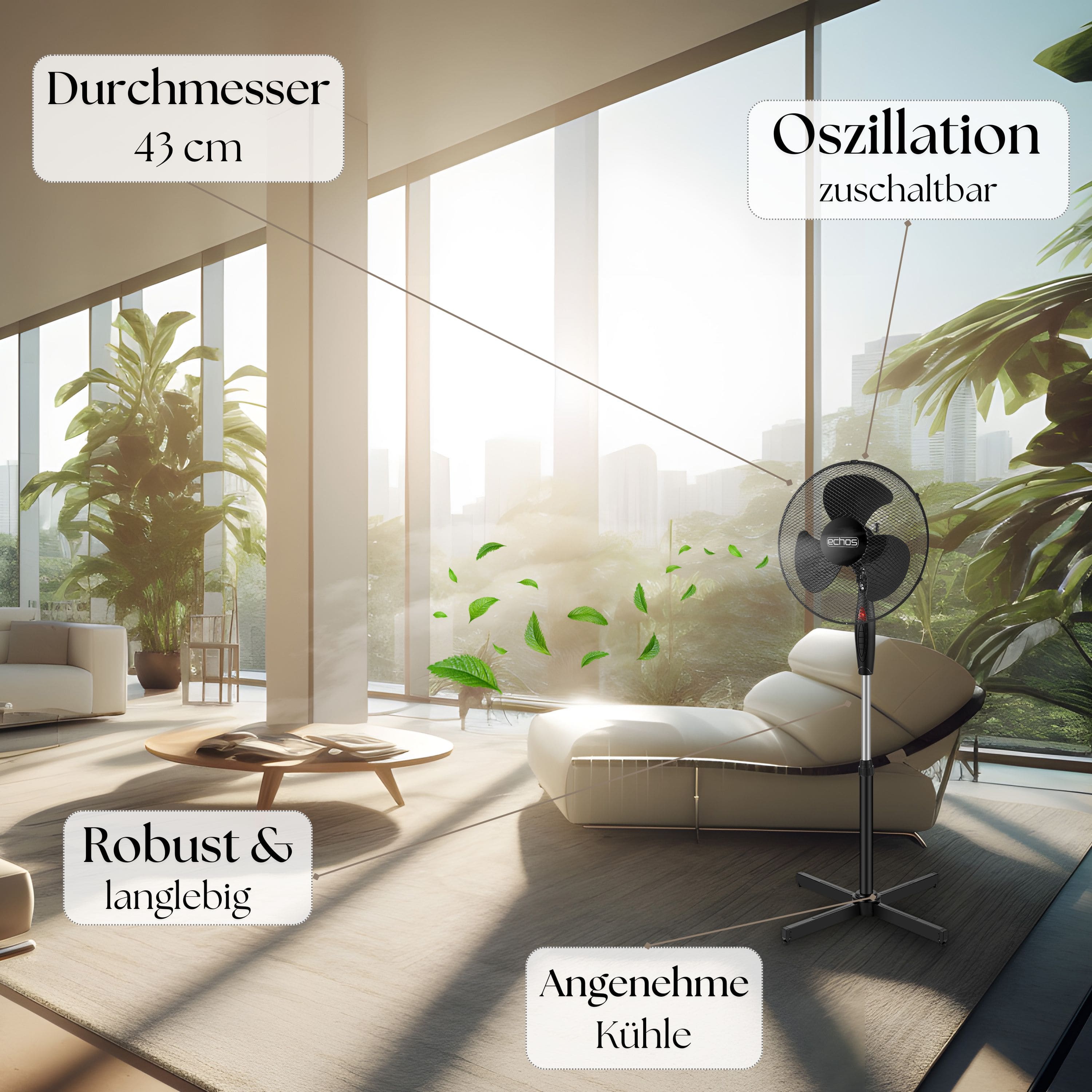 Echos Eco-102 Standventilator