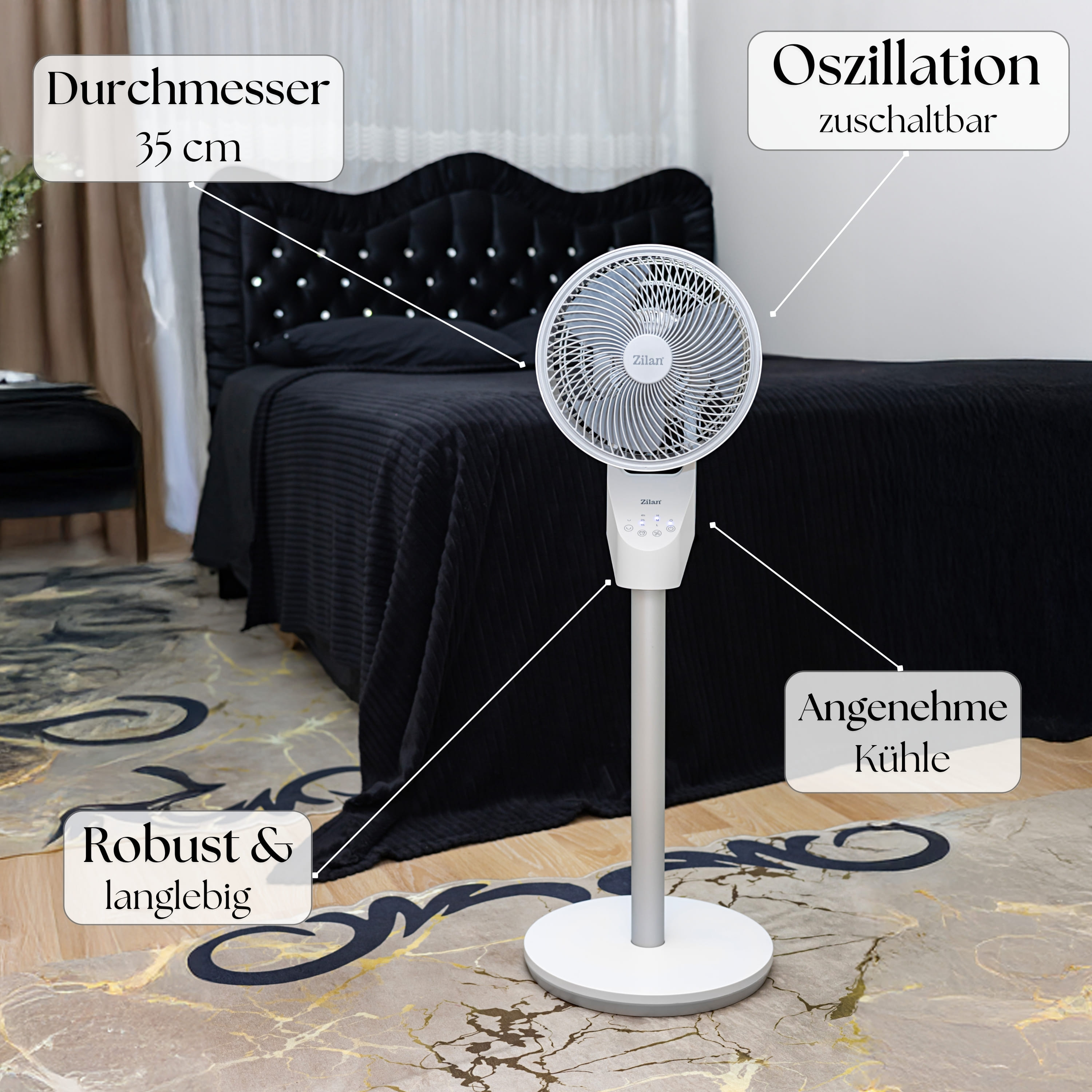 Zilan ZLN-1016 Standventilator