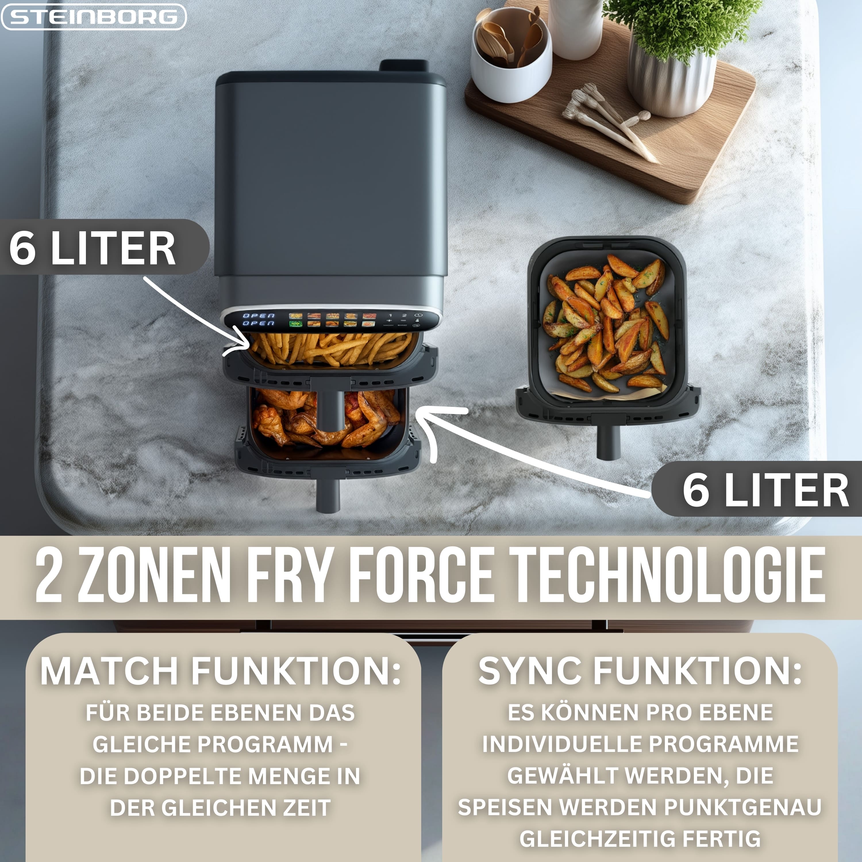 Steinborg SB-3160 Heißluftfritteuse