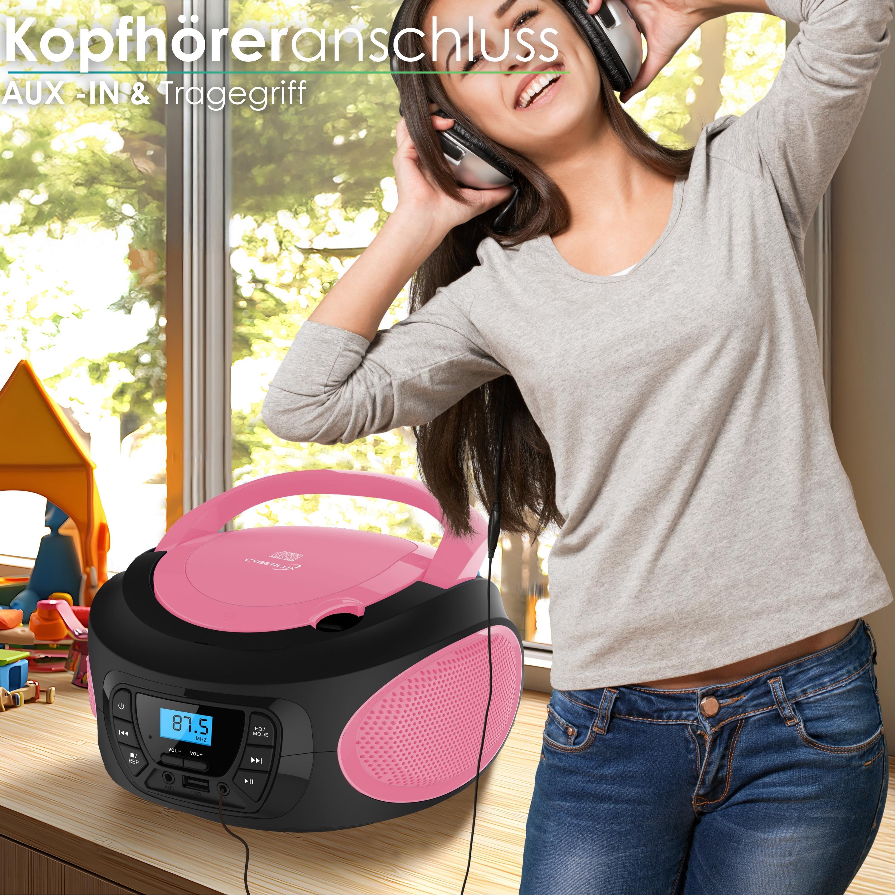 Cyberlux CL-620 CD-Player Pink Cyberlux CL-620 CD-Player Pink