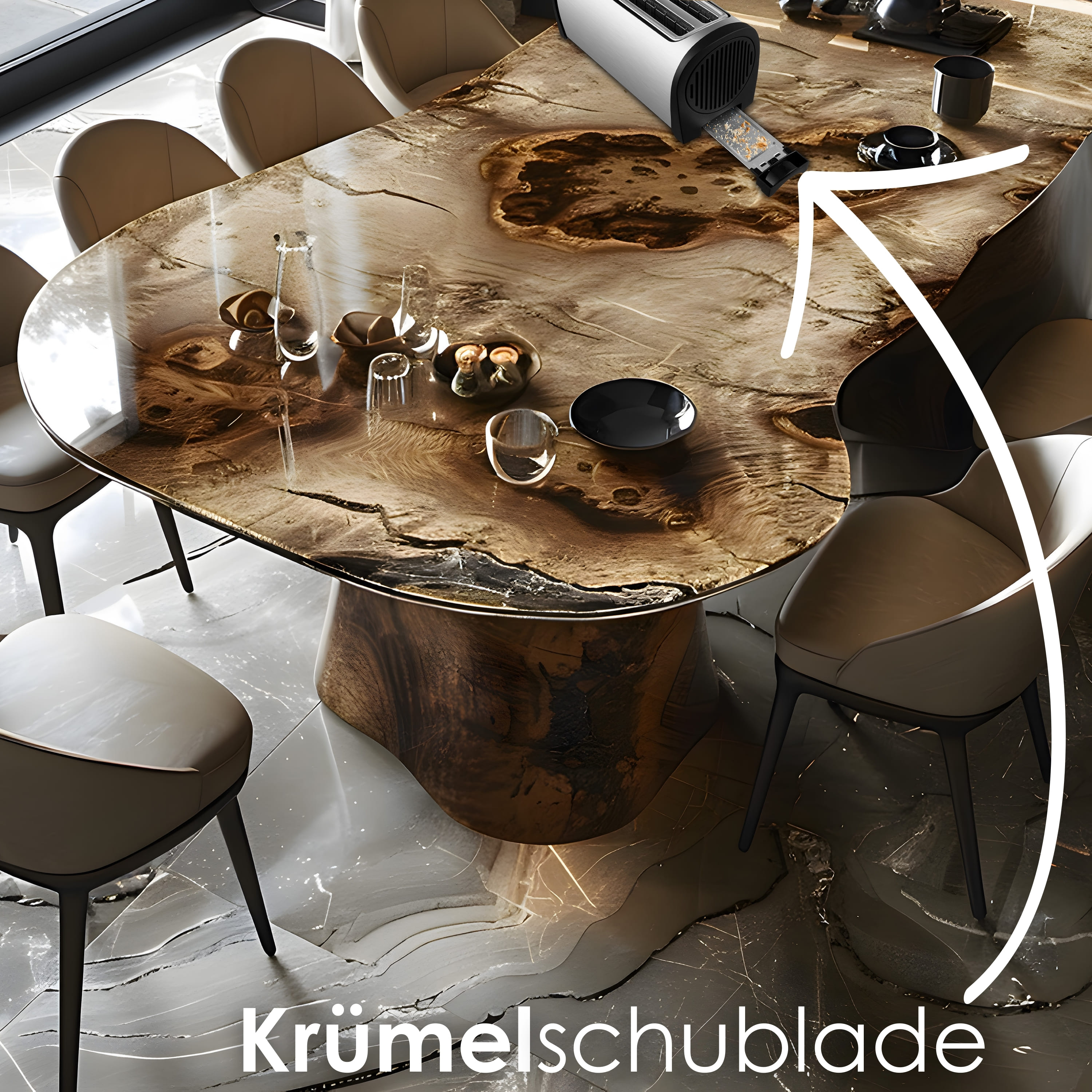 Steinborg SB-2213 Toaster 2 lang Silce