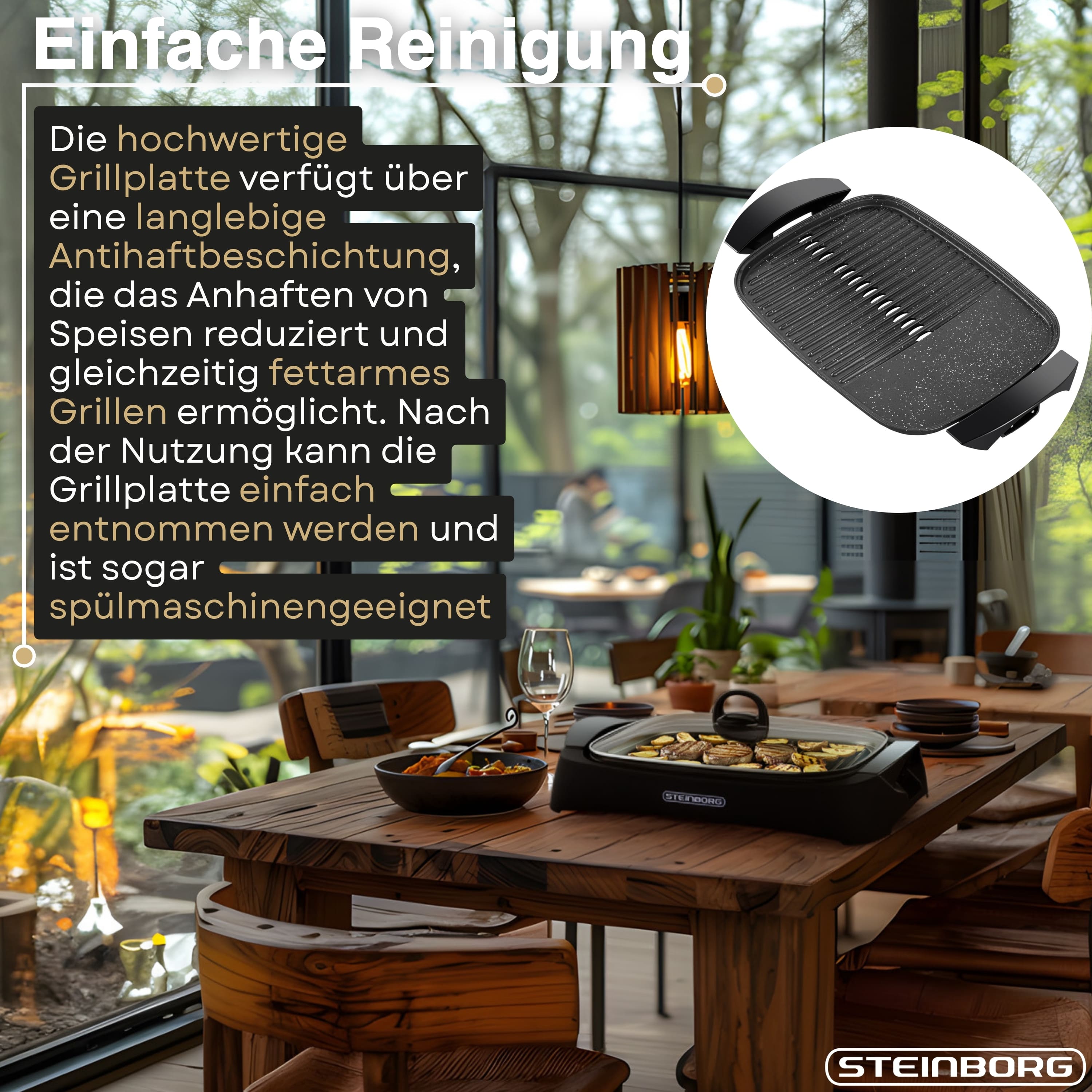Steinborg SB-2160 Tischgrill