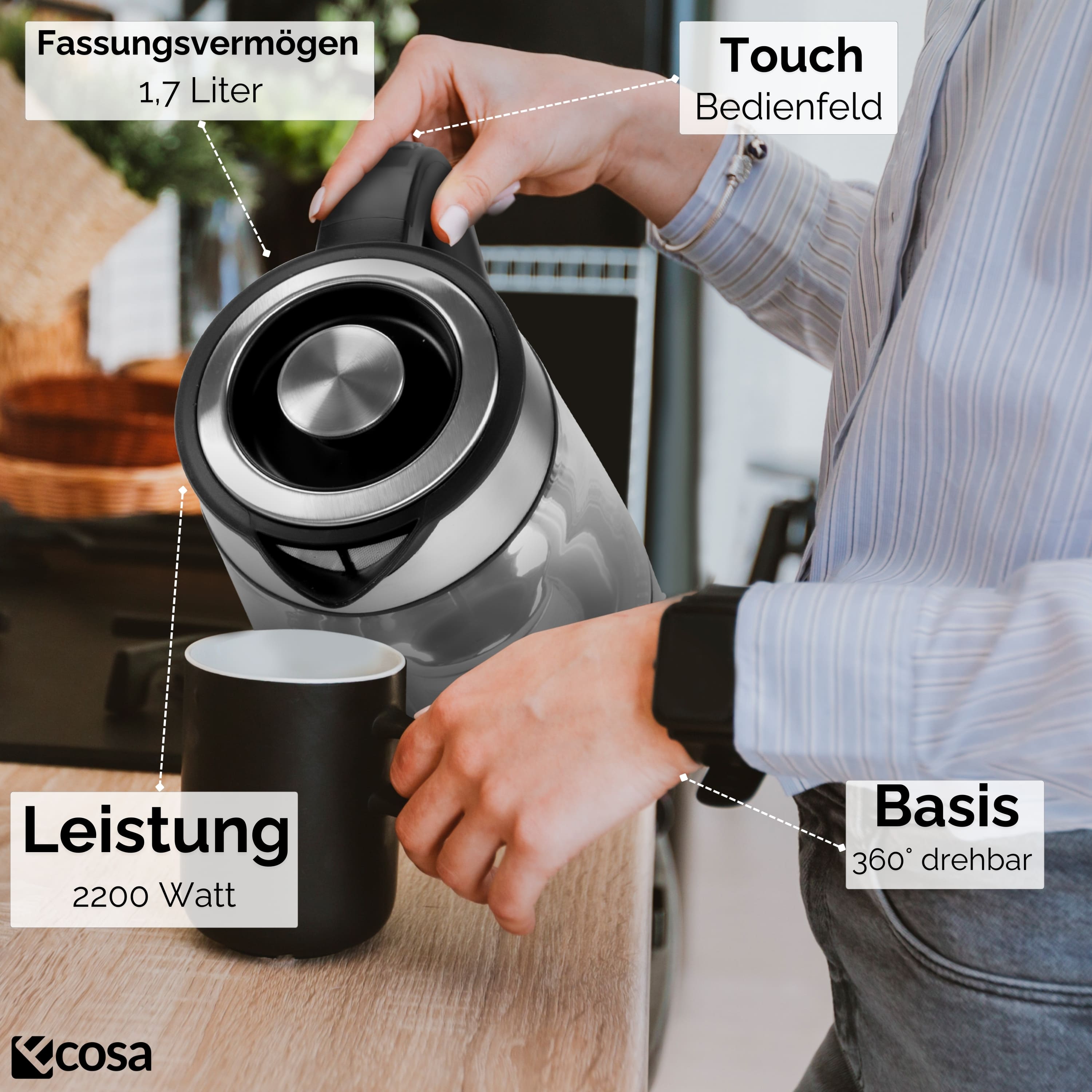 Ecosa EO-666 Wasserkocher