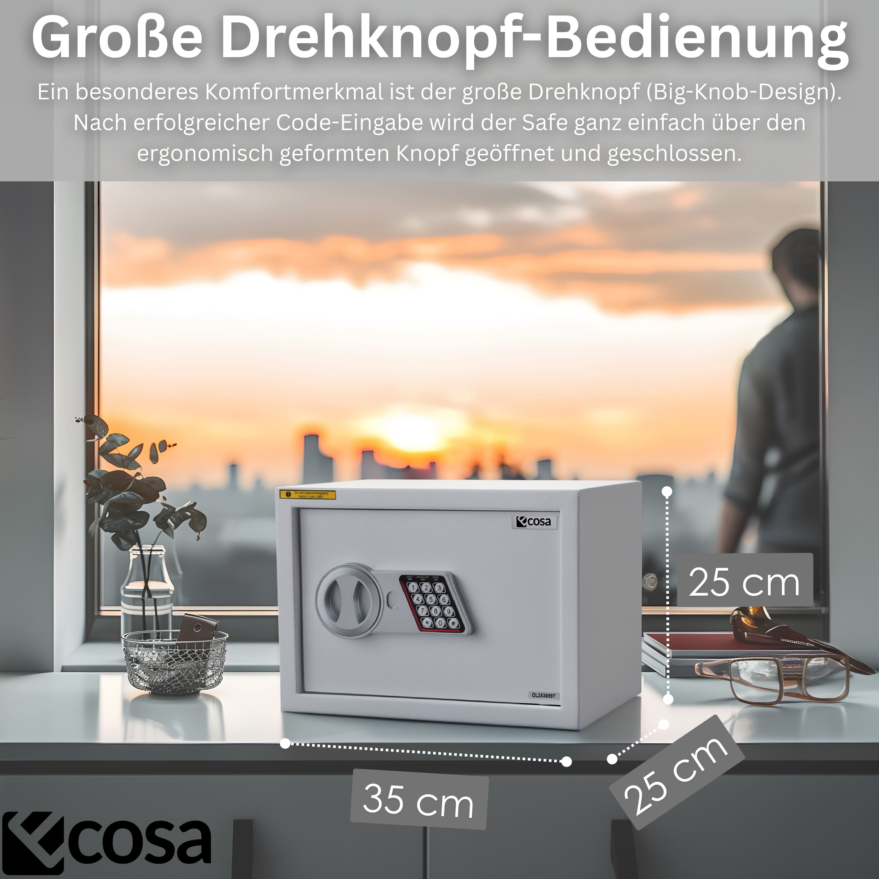 Ecosa EO-5061 Elektronikschloss