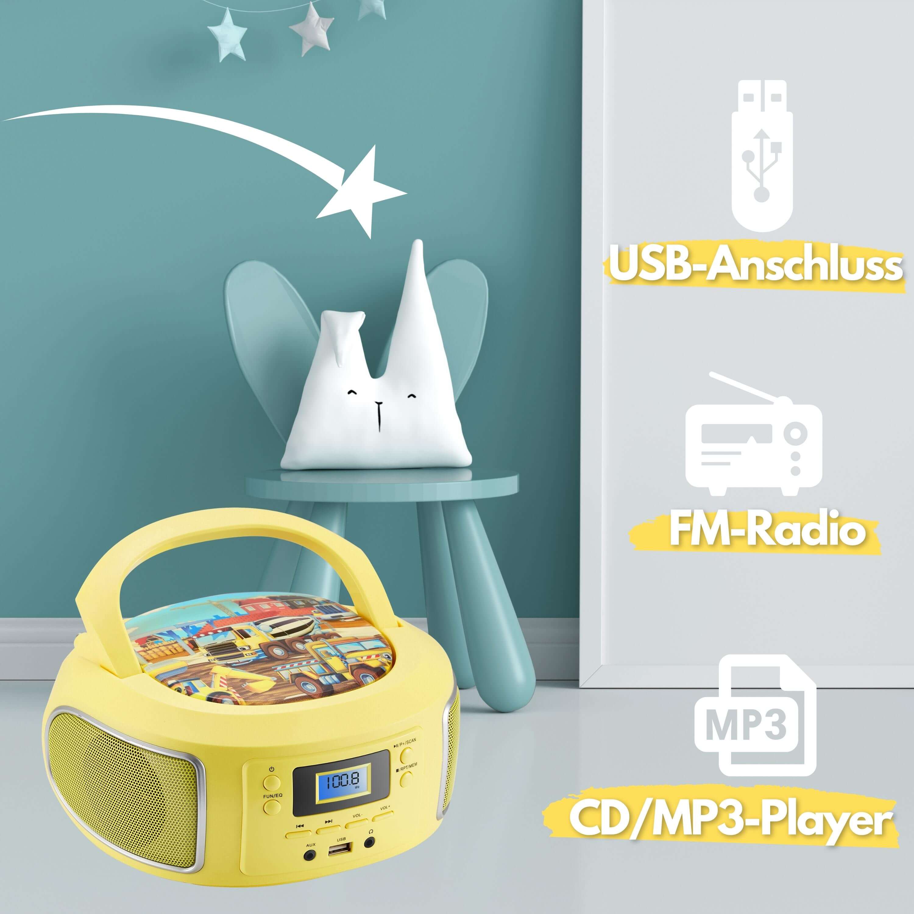 Cyberlux CL-950 CD-Player Gelb Cyberlux CL-950 CD-Player Gelb