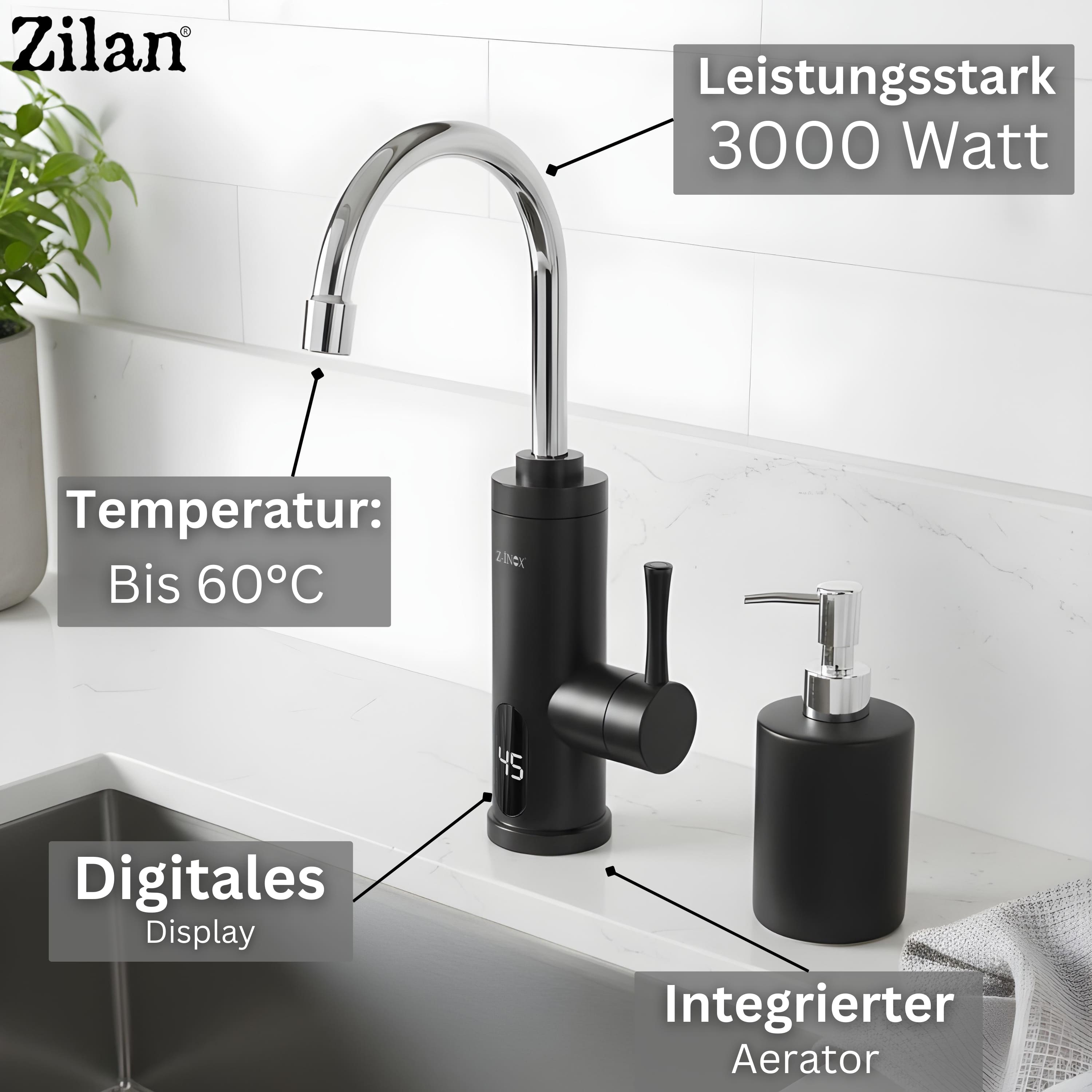 Zilan ZLN-7893 Elektrischer Wasserhahn
